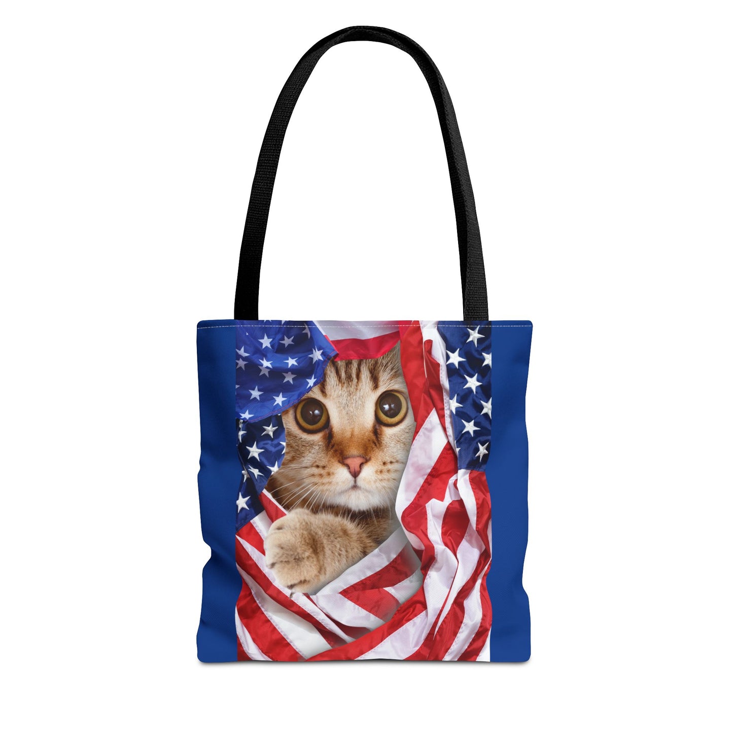American Flag Cat Pattern Bag
