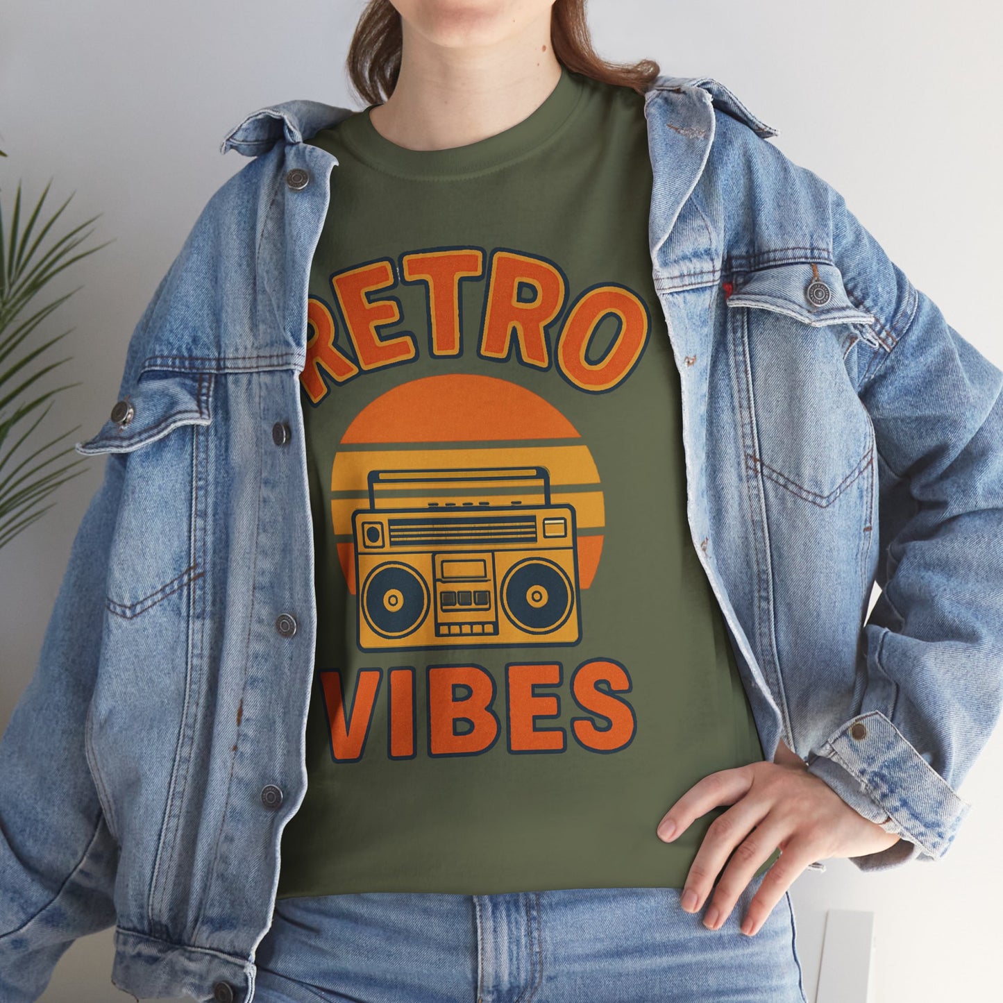 Retro Vibes Boom Box 70s and 80s