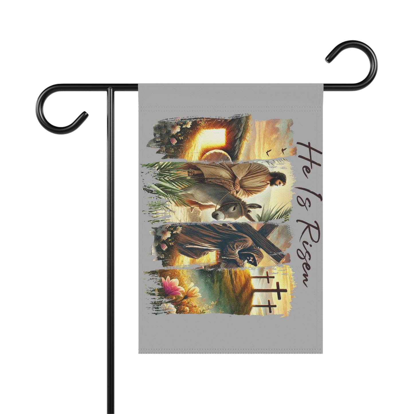 He Is Risen...Whimsical Garden Banner, Playful Outdoor Sign, Dragon Decoration, Unique Yard Art, Sarcastic Home Décor, Garden Humor