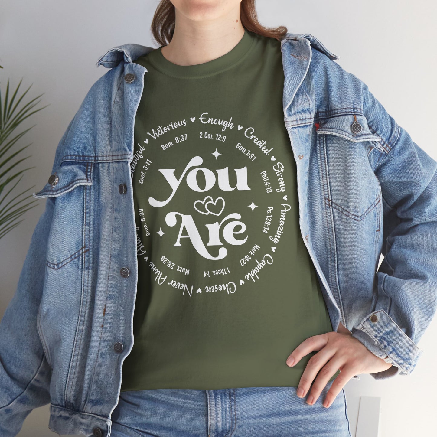 You Are Enough, Created, Strong, Amazing, Capable, Chosen, Never Alone, Loved, Beautiful, Victorious