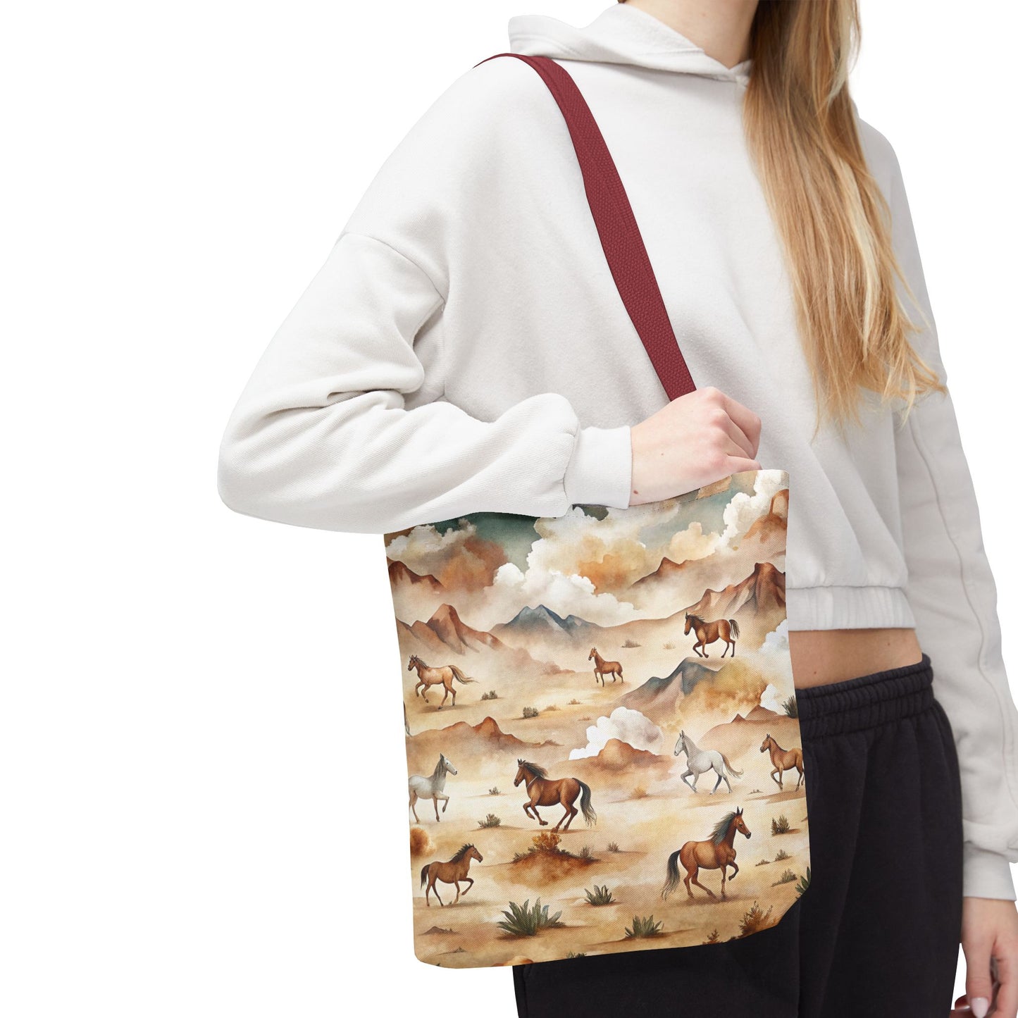 Western Wild Horses Pattern Bag