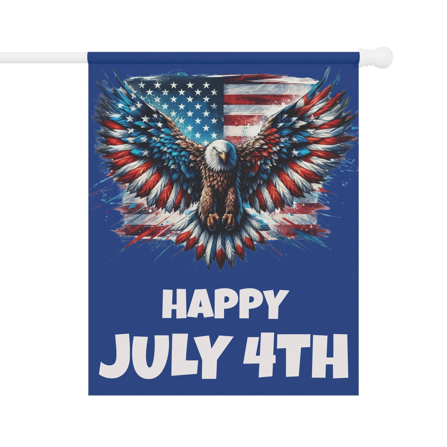 Happy July 4TH...Whimsical Garden Banner, Playful Outdoor Sign, Dragon Decoration, Unique Yard Art, Sarcastic Home Décor, Garden Humor