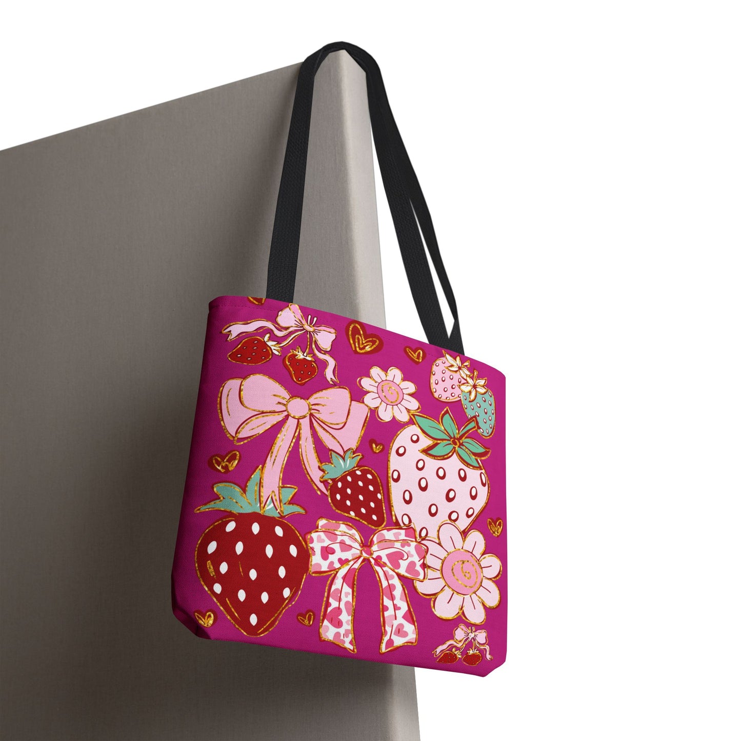 Boho Strawberry Coquette Pattern Bag