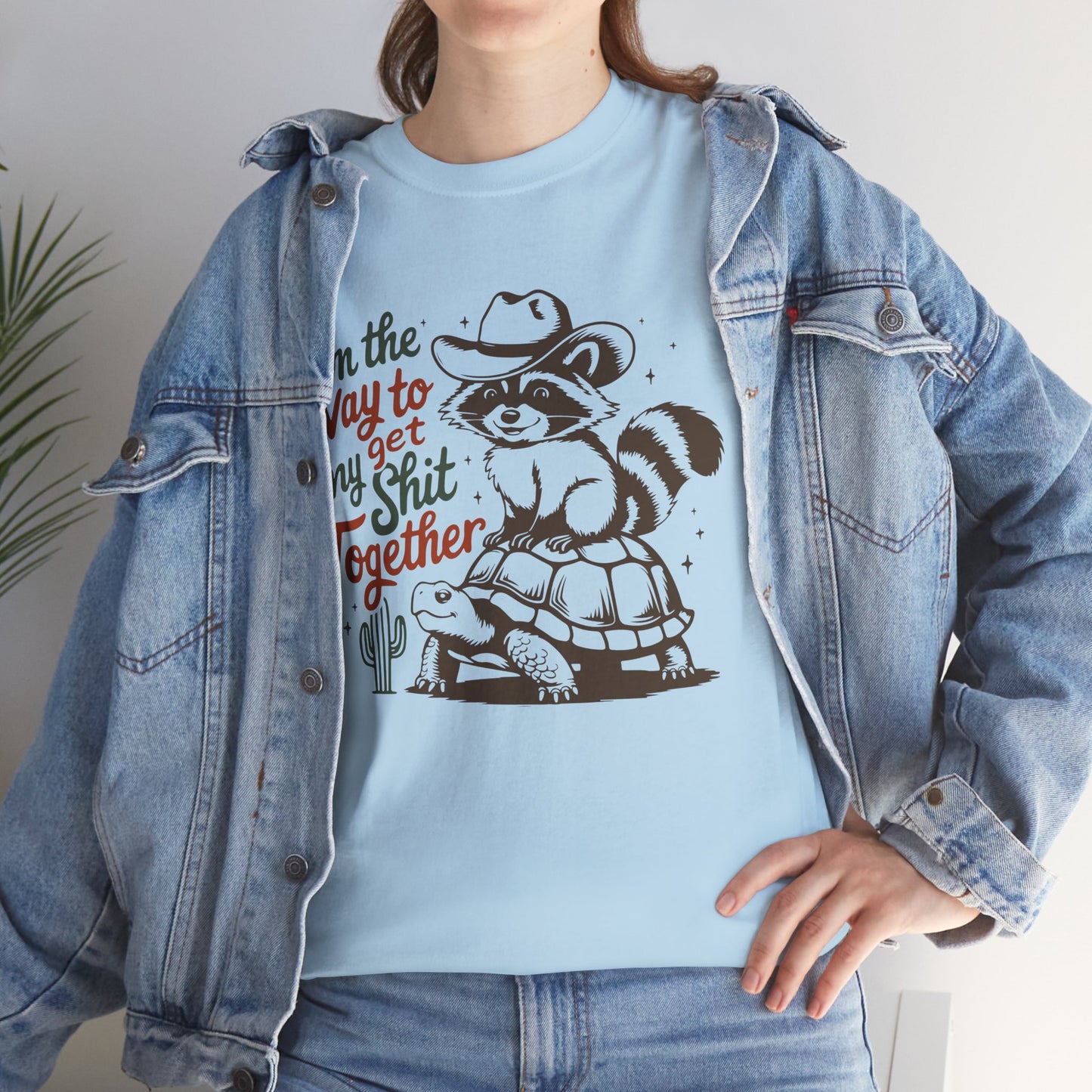 On my way to get shit together, funny shirt, Tee Shirt, Unisex Gildan Cotton Shirt, Cozy Family Tee