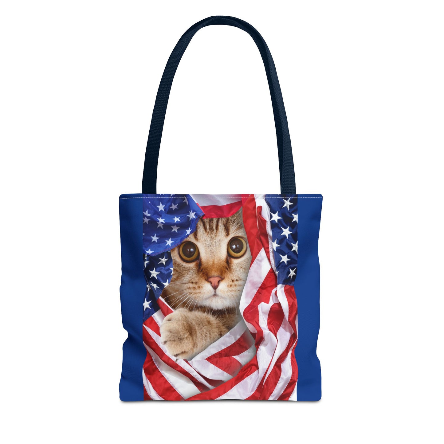 American Flag Cat Pattern Bag