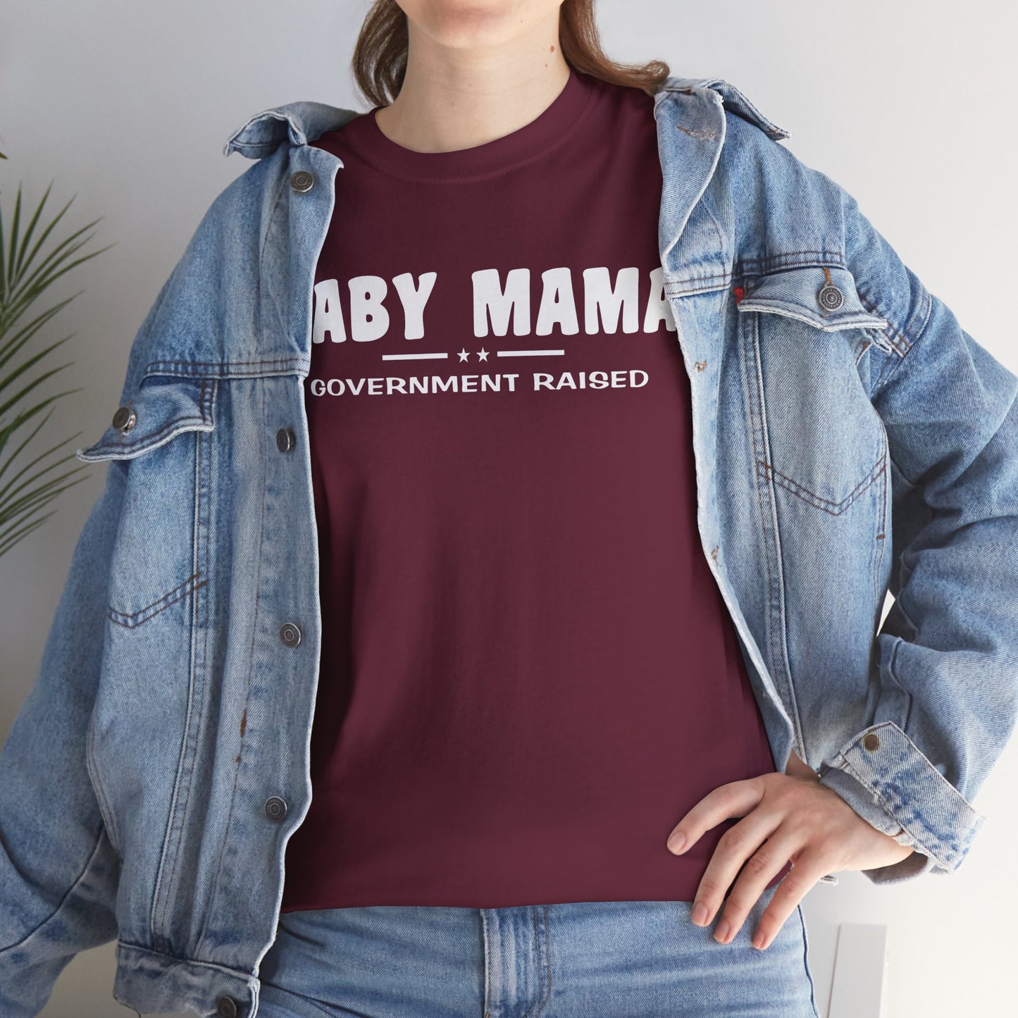 Baby Mama Government Funded, funny shirt, Tee Shirt, Unisex Cotton Shirt, Cozy Family Tee