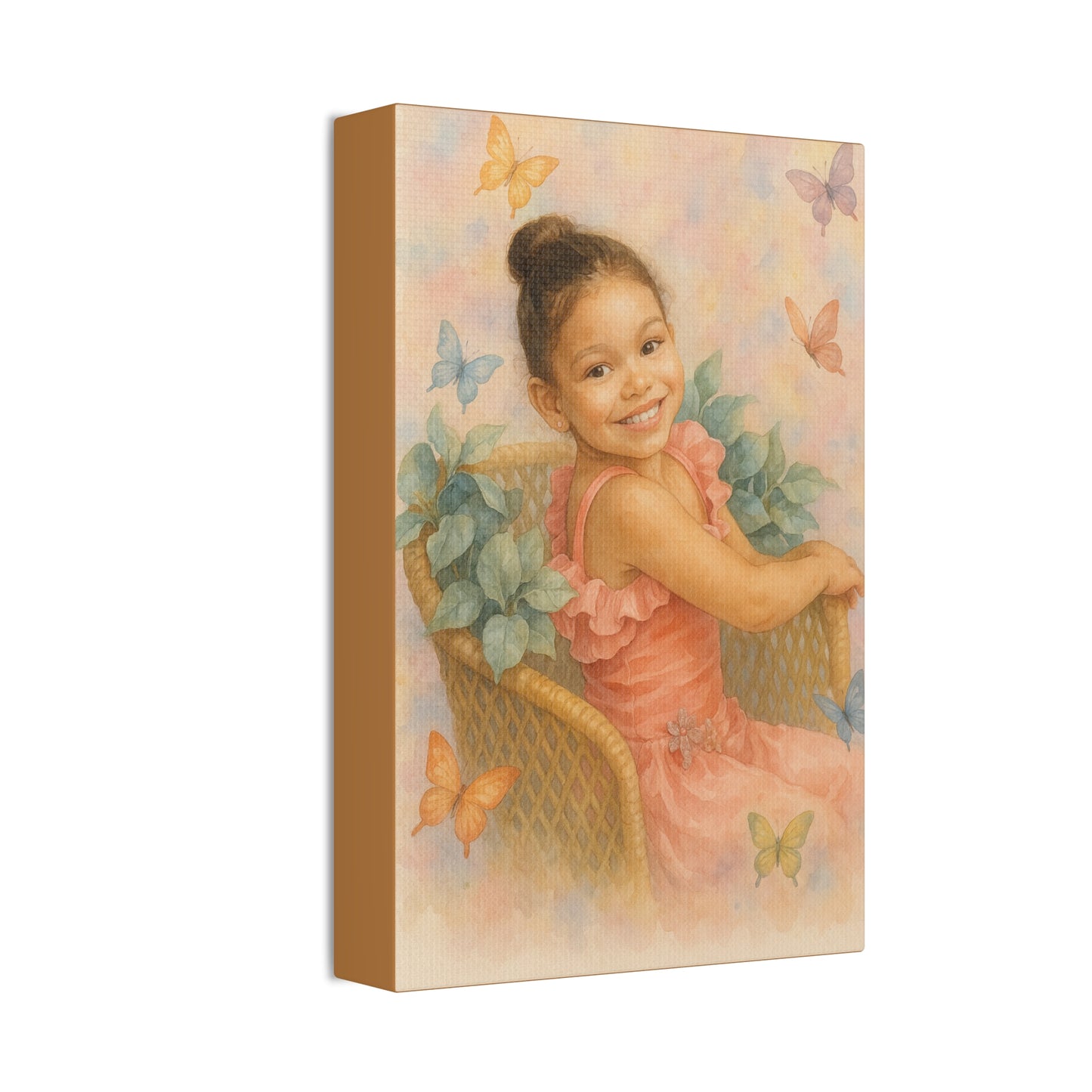12x8 Custom Wall Art Whimsical Butterfly Canvas Art - 1.5' Stretched Wall Decor