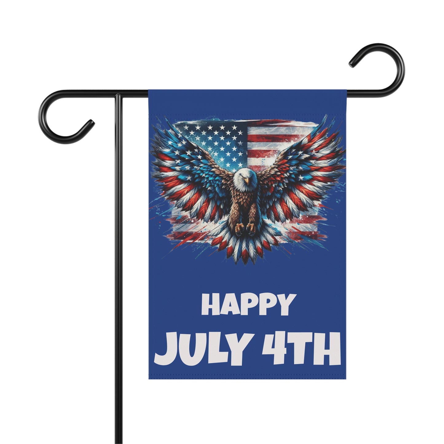 Happy July 4TH...Whimsical Garden Banner, Playful Outdoor Sign, Dragon Decoration, Unique Yard Art, Sarcastic Home Décor, Garden Humor