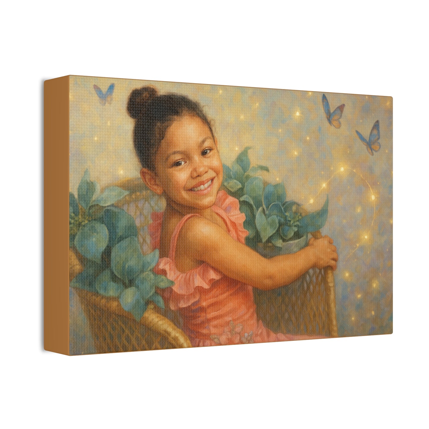 12x8 Custom wal art Whimsical Butterfly Canvas Art - 1.5' Stretched Wall Decor