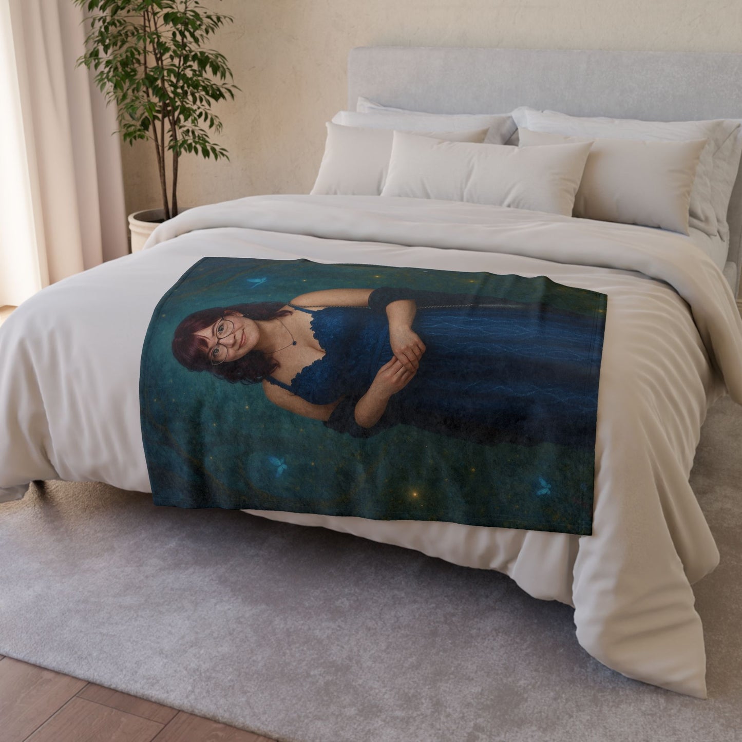 Custom Polyester Blanket, 3 sizes to choose from - Cozy Nature-Inspired Throw for Kids & Family
