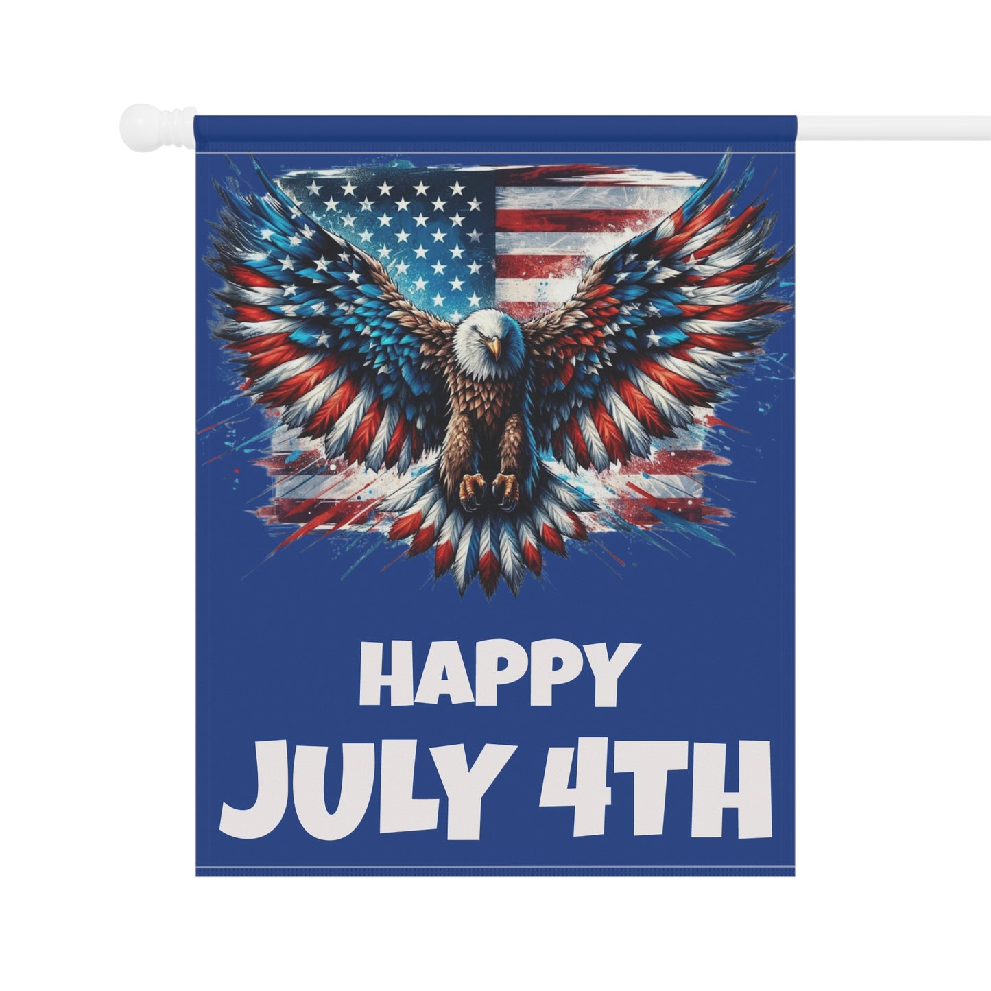 Happy July 4TH...Whimsical Garden Banner, Playful Outdoor Sign, Dragon Decoration, Unique Yard Art, Sarcastic Home Décor, Garden Humor