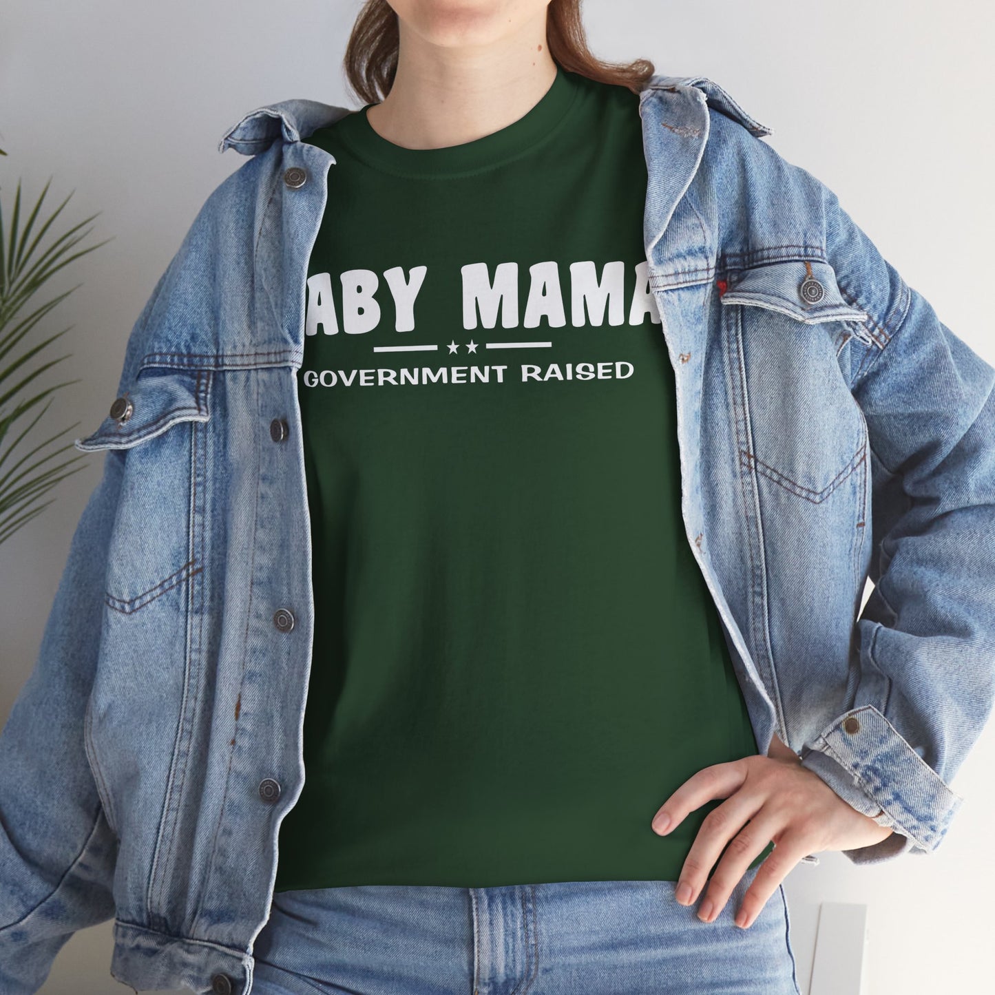 Baby Mama Government Funded, funny shirt, Tee Shirt, Unisex Cotton Shirt, Cozy Family Tee