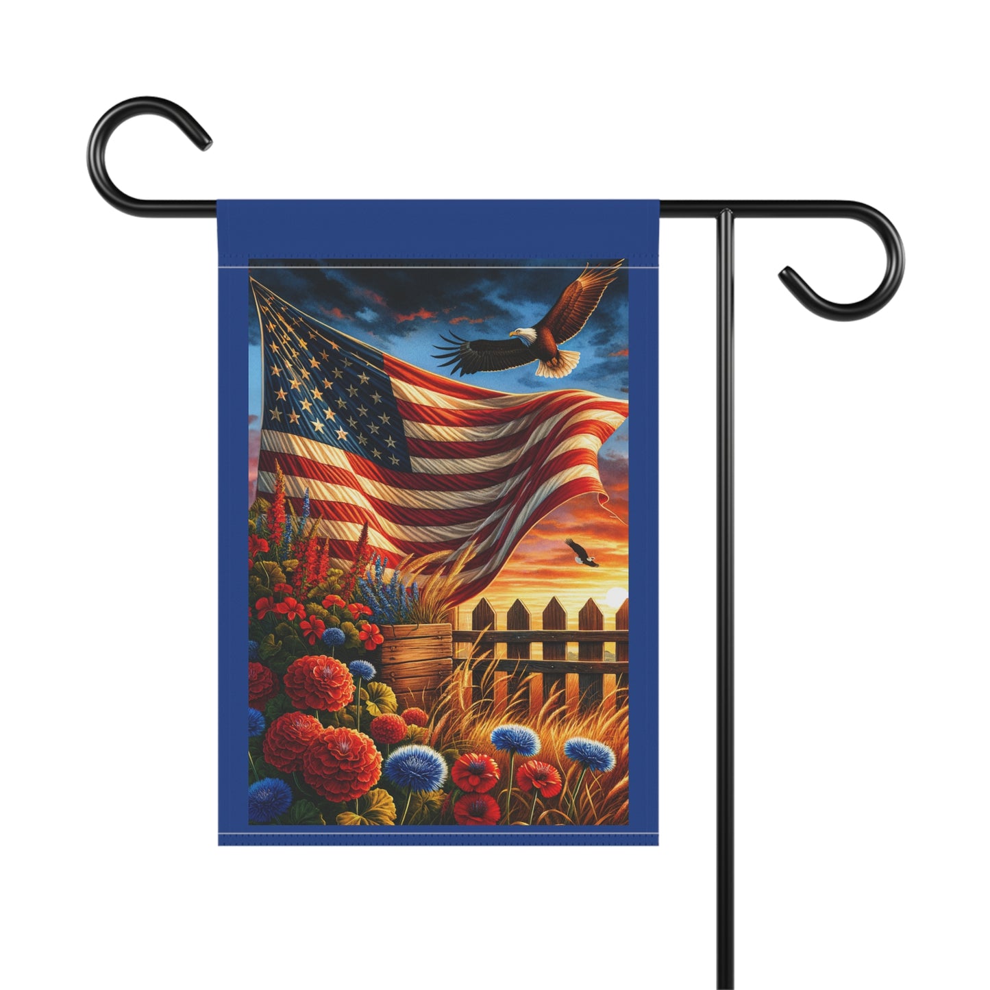 Beautiful Waving Flag With Eagle Whimsical Garden Banner, Playful Outdoor Sign, Dragon Decoration, Unique Yard Art, Sarcastic Home Décor, Garden Humor