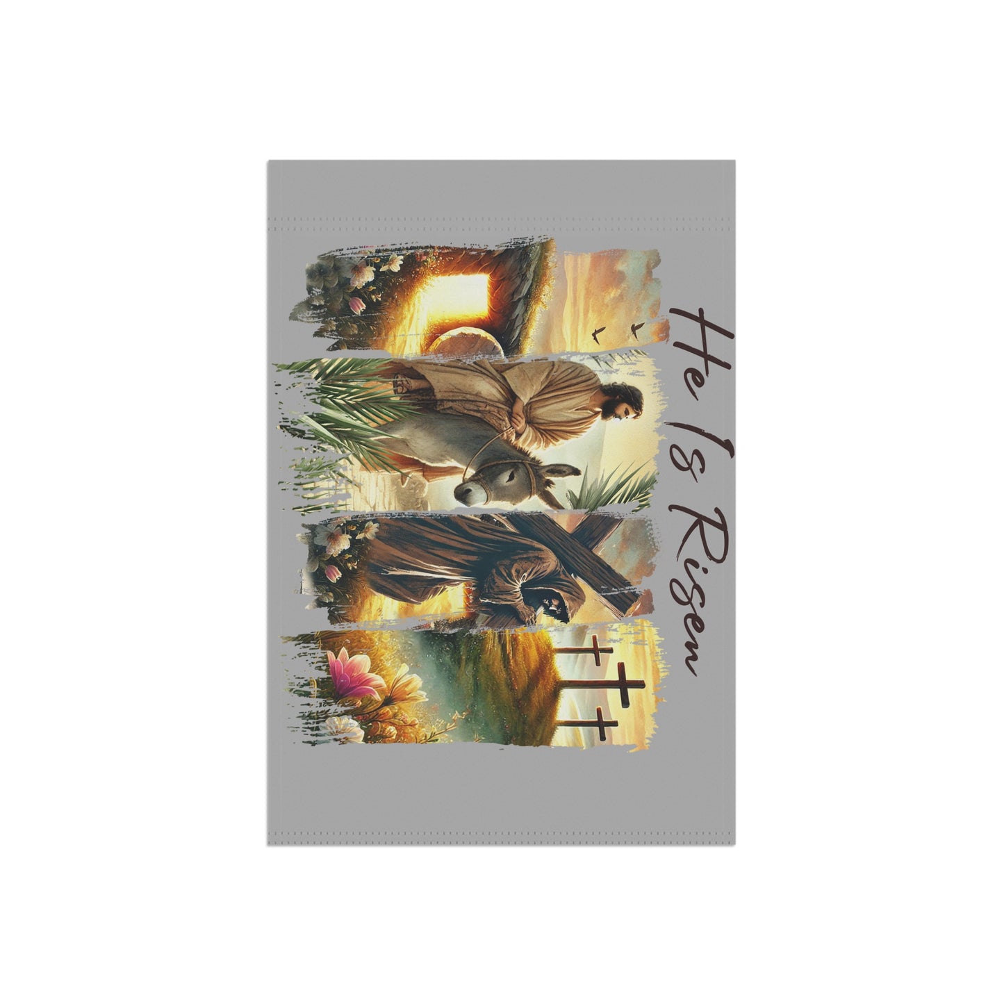 He Is Risen...Whimsical Garden Banner, Playful Outdoor Sign, Dragon Decoration, Unique Yard Art, Sarcastic Home Décor, Garden Humor
