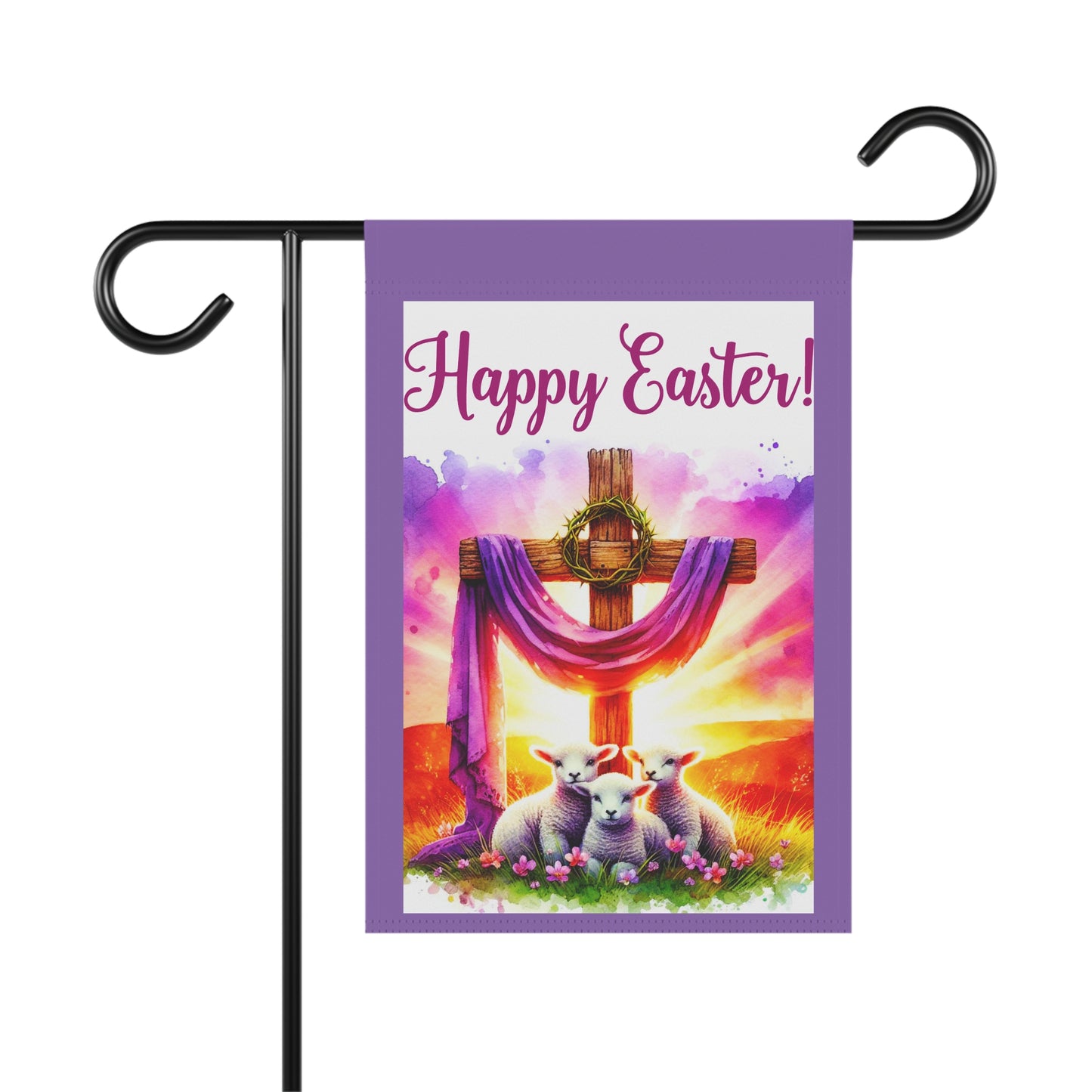 Happy Easter Whimsical Garden Banner, Playful Outdoor Sign, Dragon Decoration, Unique Yard Art, Sarcastic Home Décor, Garden Humor