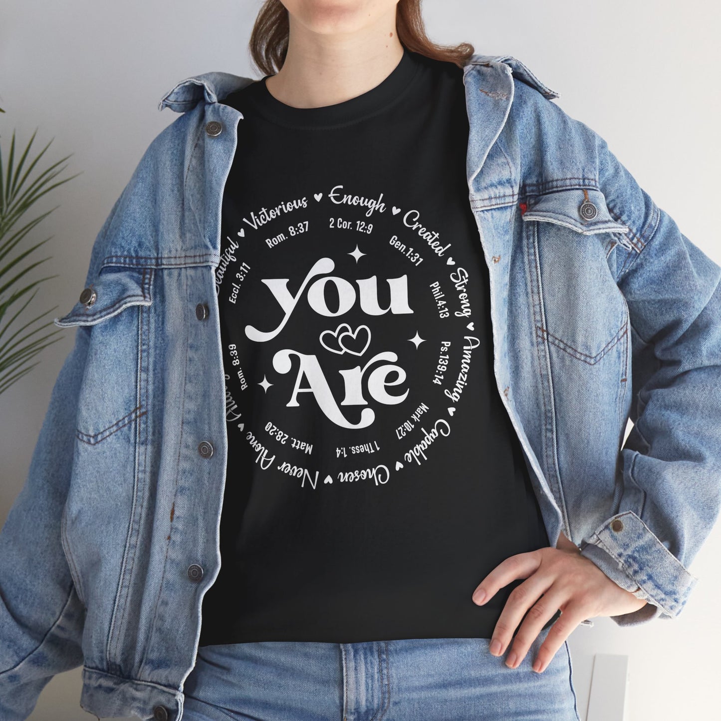 You Are Enough, Created, Strong, Amazing, Capable, Chosen, Never Alone, Loved, Beautiful, Victorious