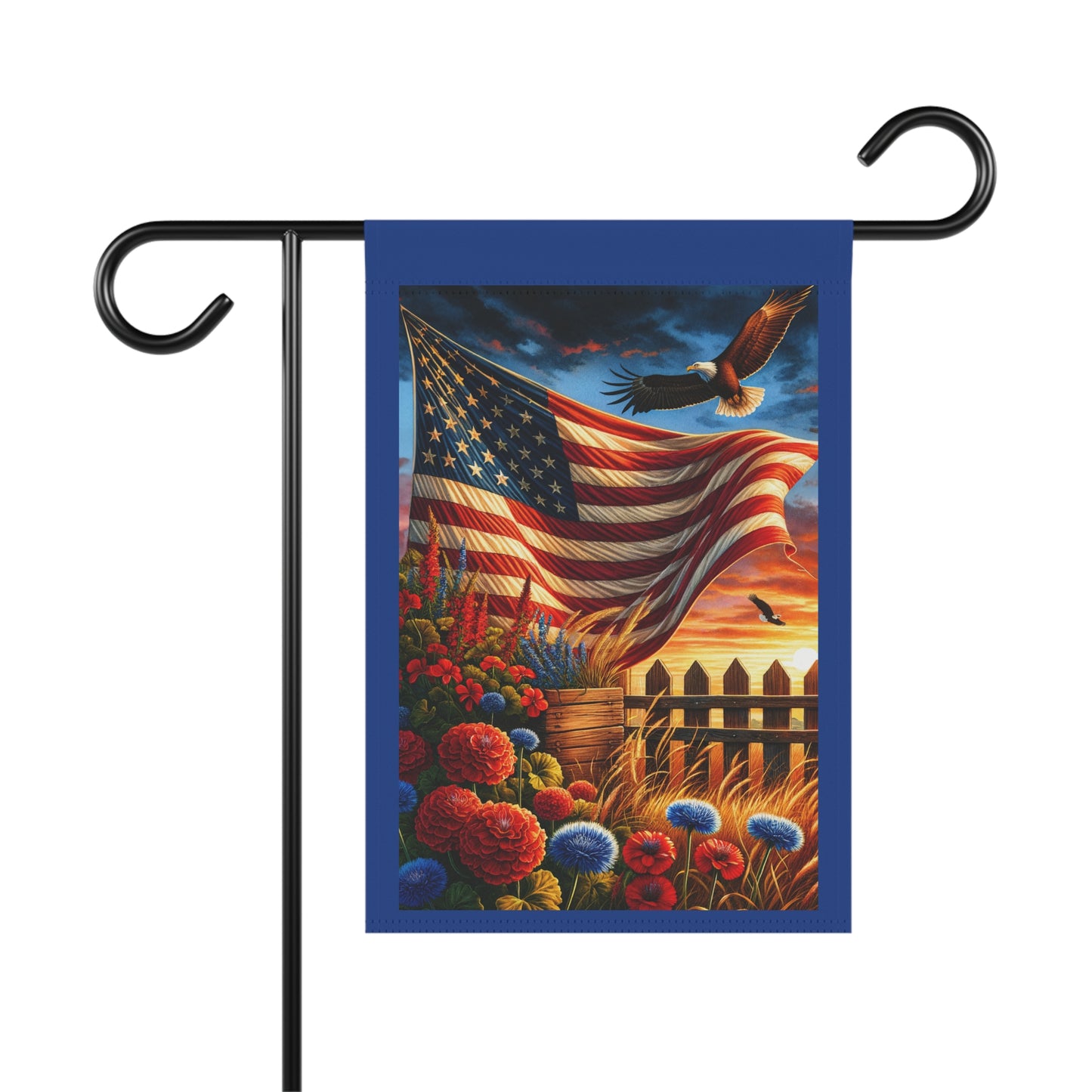 Beautiful Waving Flag With Eagle Whimsical Garden Banner, Playful Outdoor Sign, Dragon Decoration, Unique Yard Art, Sarcastic Home Décor, Garden Humor