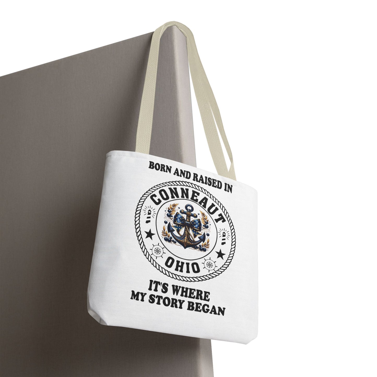 Born And Raised Conneaut Ohio It's Where My Story Begins Bag