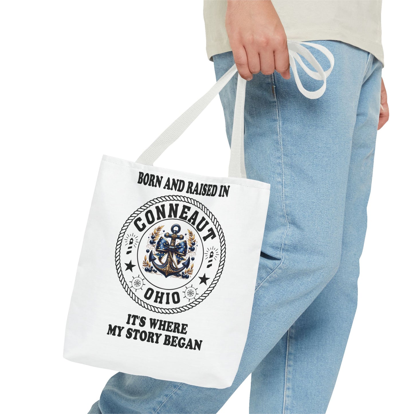 Born And Raised Conneaut Ohio It's Where My Story Begins Bag