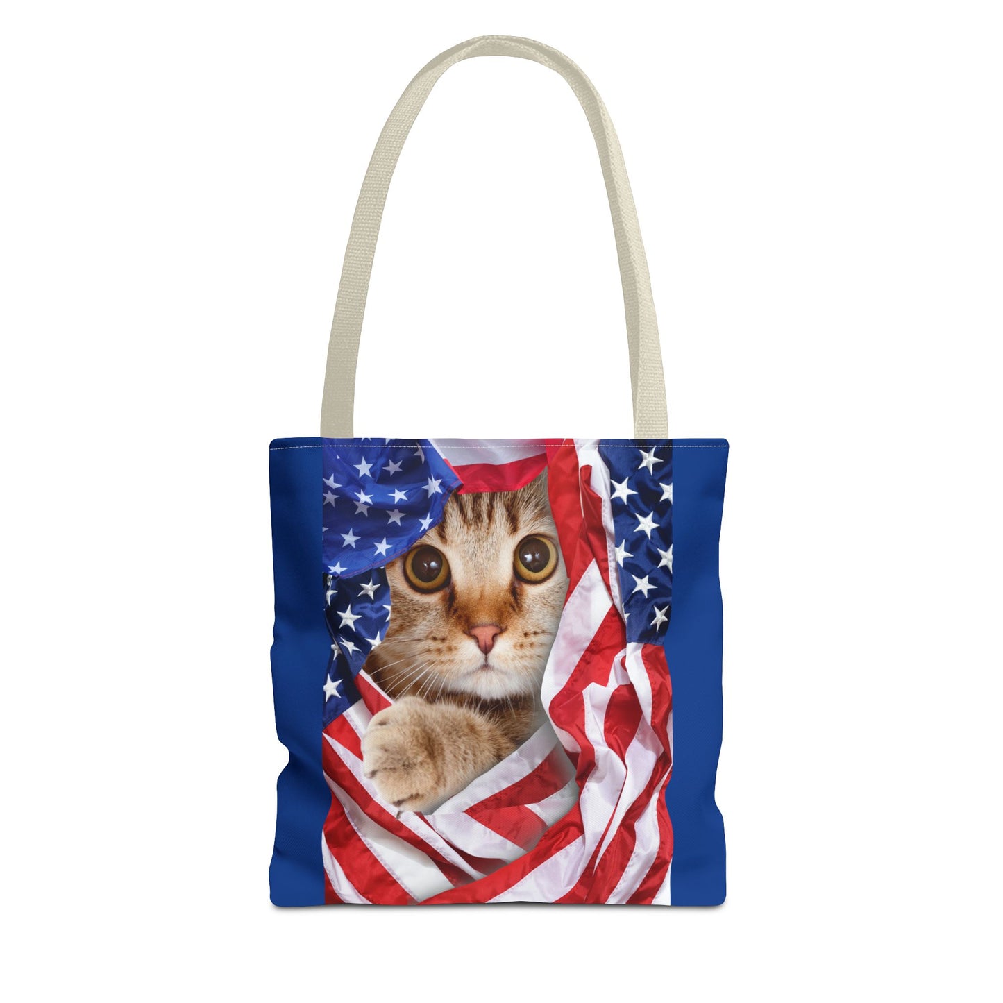 American Flag Cat Pattern Bag