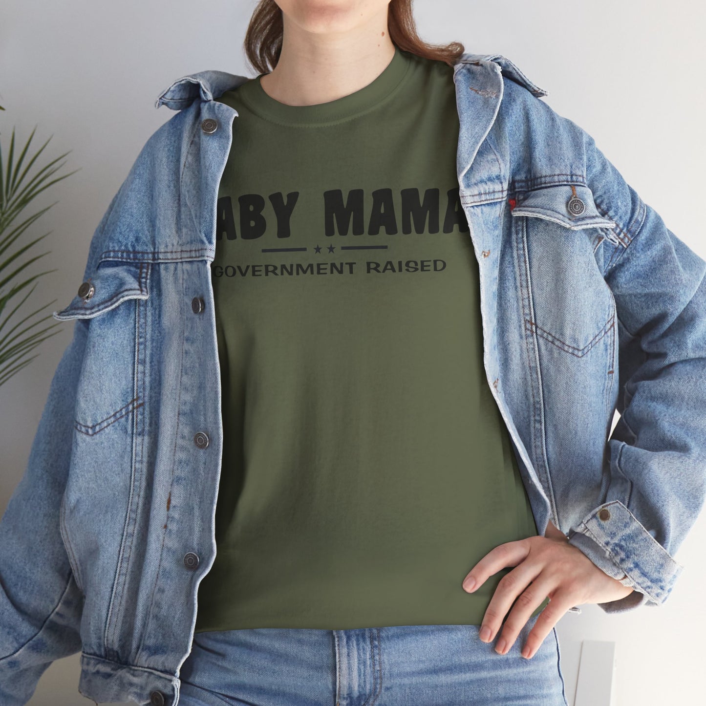 Baby Mama Government Funded, funny shirt, Tee Shirt, Unisex Cotton Shirt, Cozy Family Tee