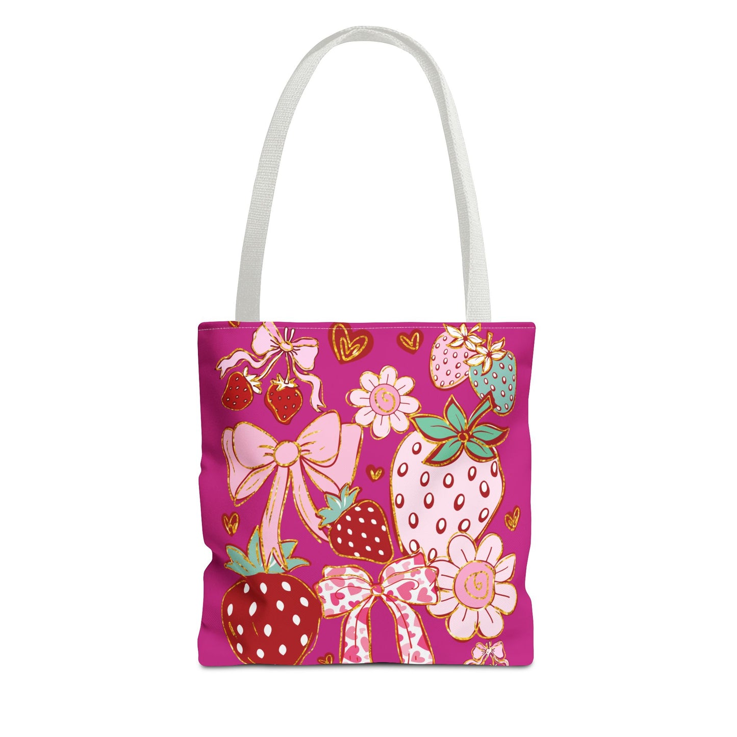 Boho Strawberry Coquette Pattern Bag