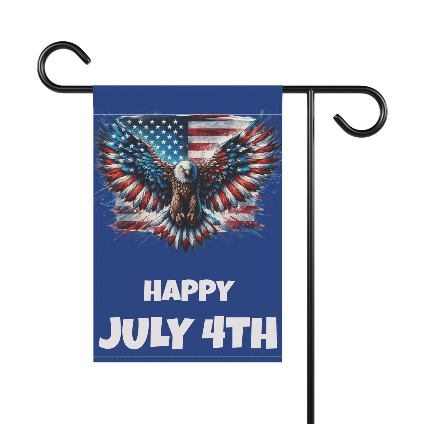 Happy July 4TH...Whimsical Garden Banner, Playful Outdoor Sign, Dragon Decoration, Unique Yard Art, Sarcastic Home Décor, Garden Humor