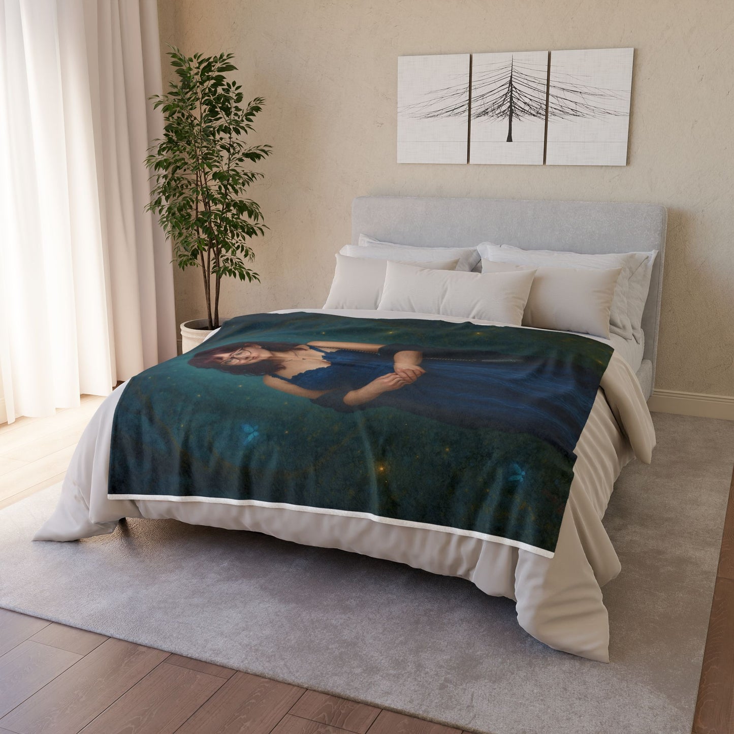 Custom Polyester Blanket, 3 sizes to choose from - Cozy Nature-Inspired Throw for Kids & Family