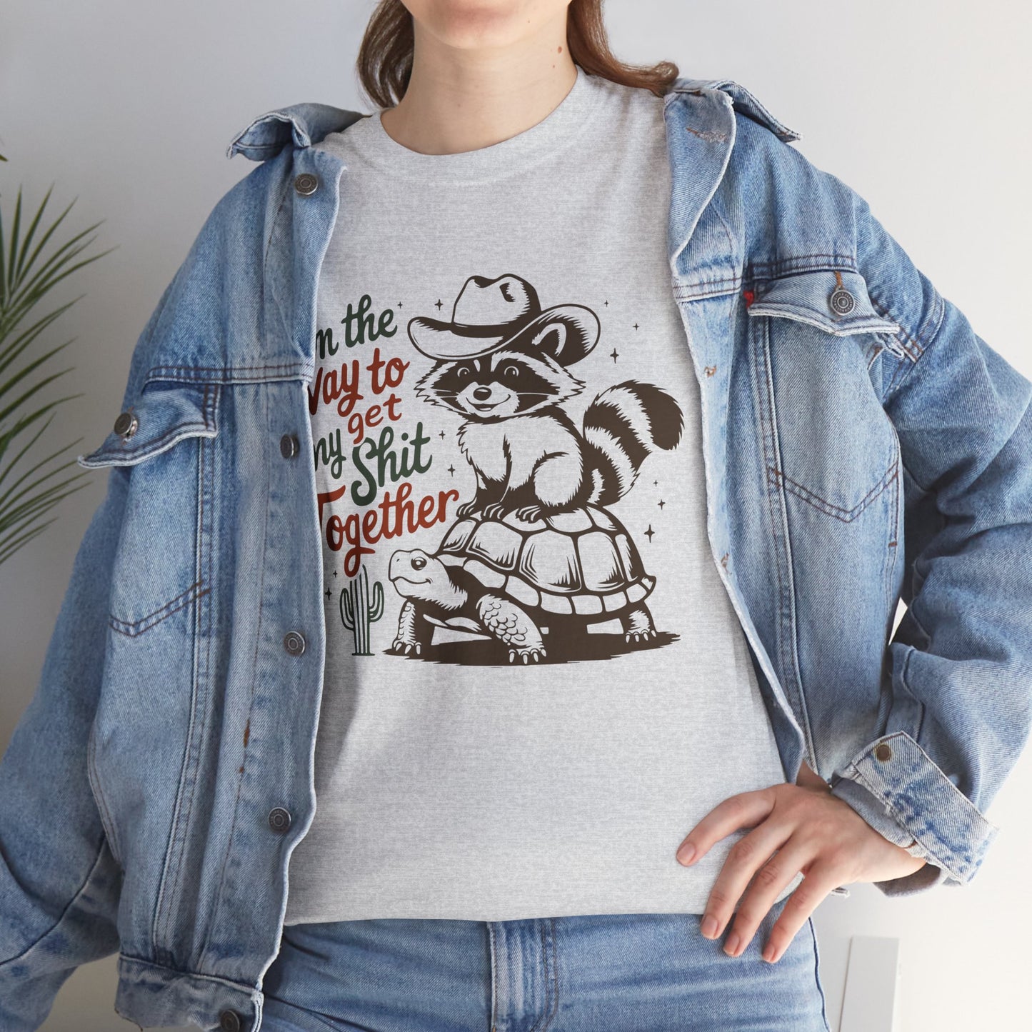 On my way to get shit together, funny shirt, Tee Shirt, Unisex Gildan Cotton Shirt, Cozy Family Tee