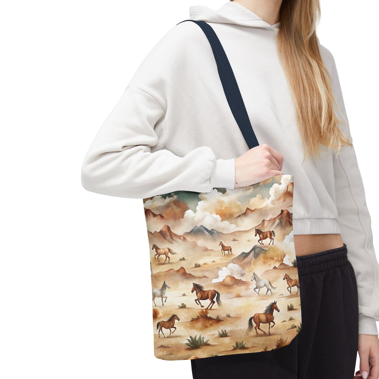 Western Wild Horses Pattern Bag
