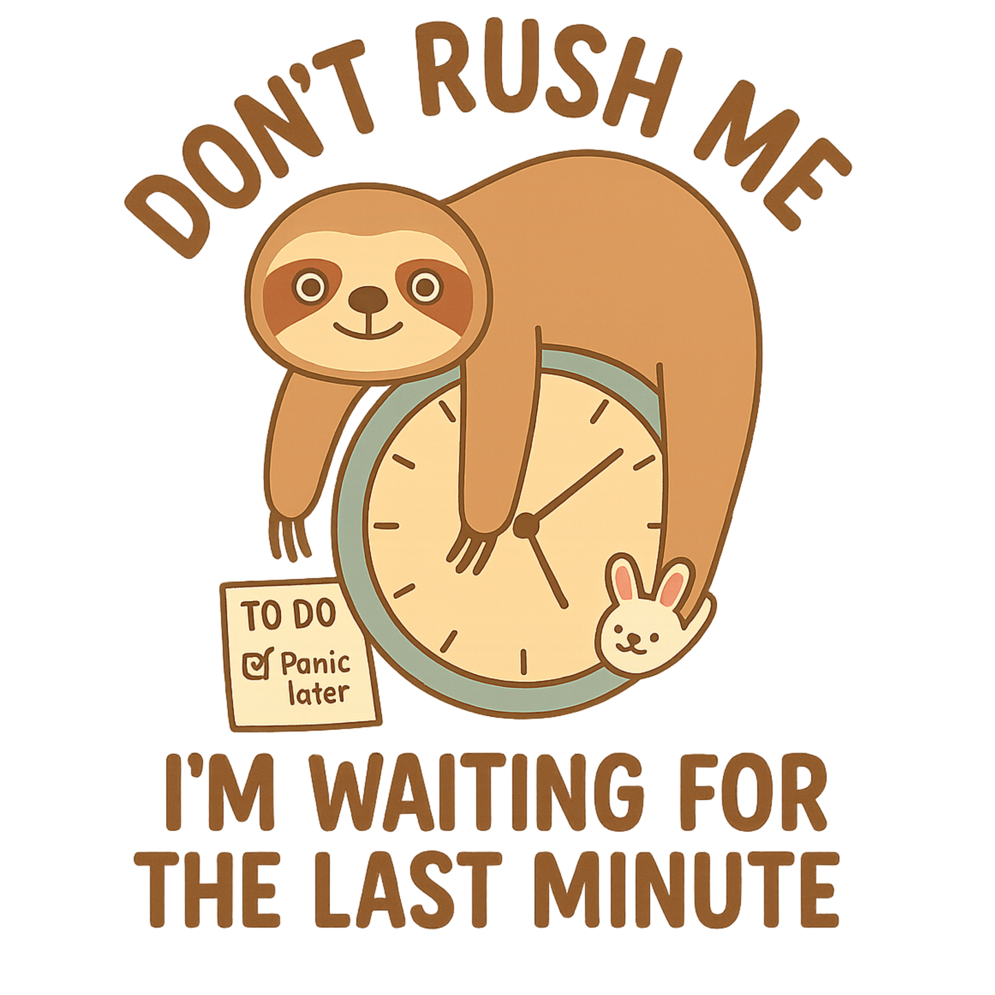 Don't rush me I'm waiting for the last minute sloth