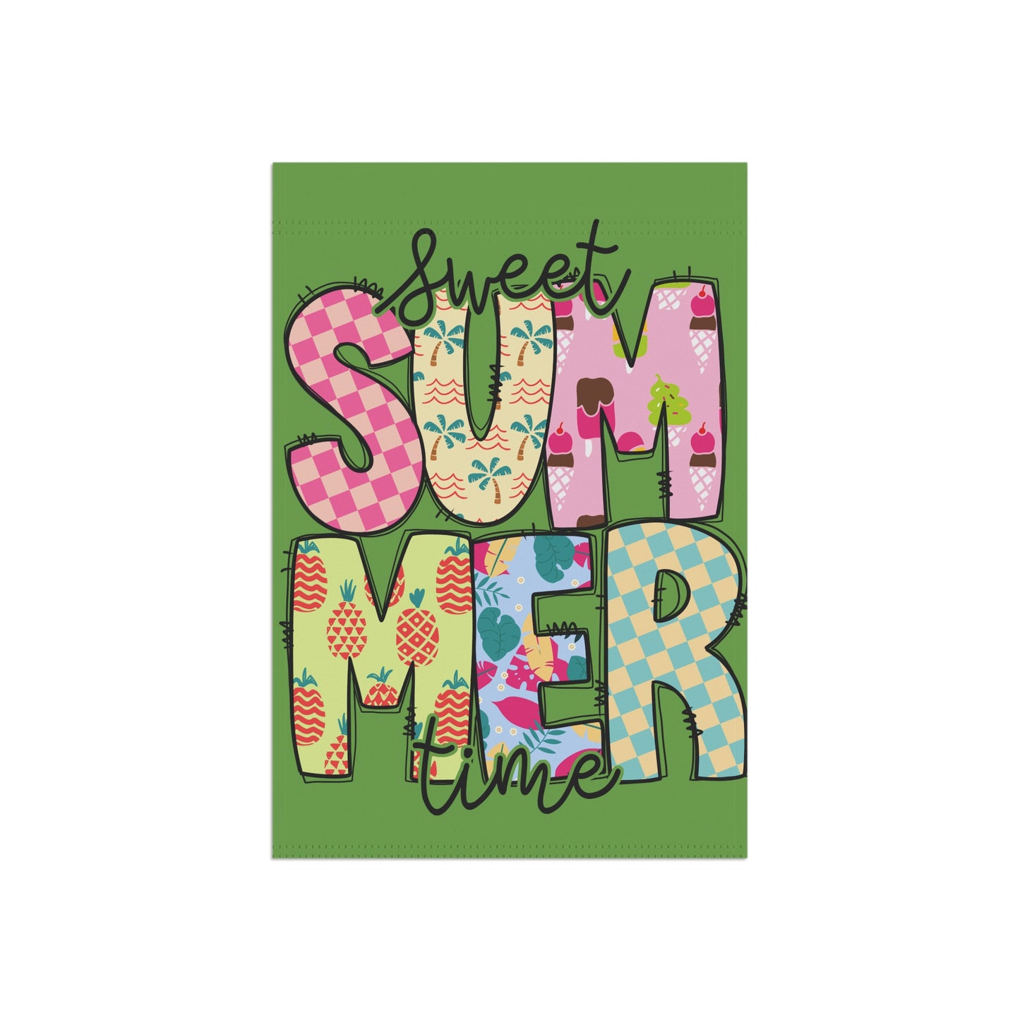 Sweet Summer Time...Whimsical Garden Banner, Playful Outdoor Sign, Dragon Decoration, Unique Yard Art, Sarcastic Home Décor, Garden Humor