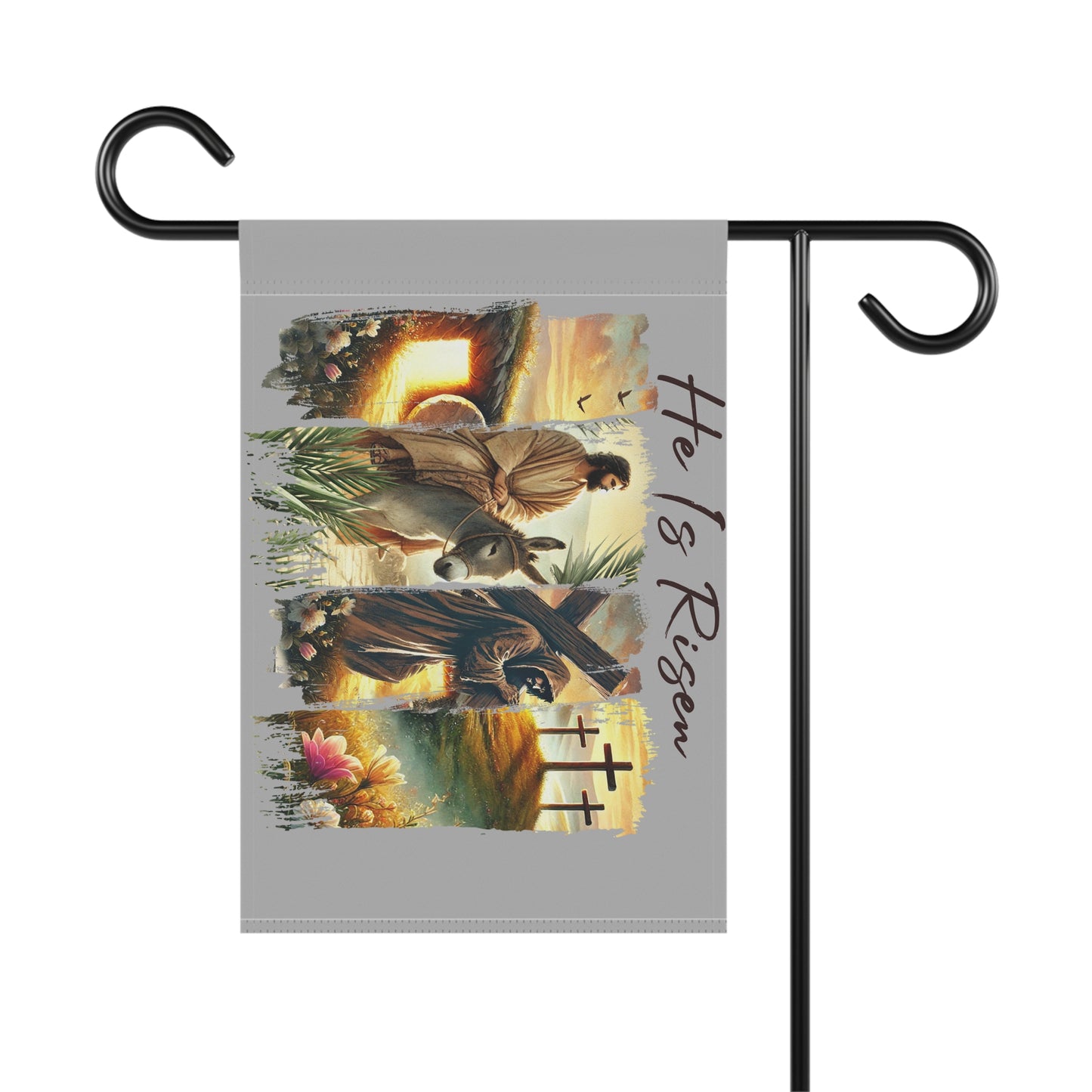 He Is Risen...Whimsical Garden Banner, Playful Outdoor Sign, Dragon Decoration, Unique Yard Art, Sarcastic Home Décor, Garden Humor