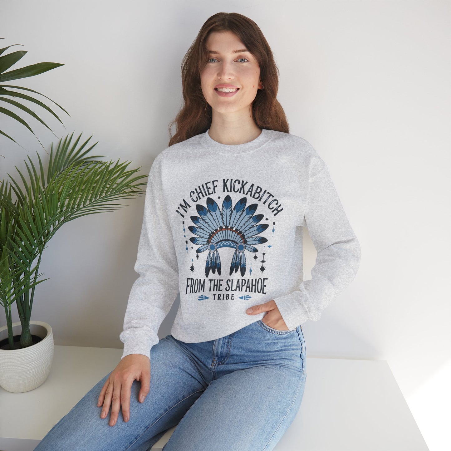 I'm Chef Kickahoe From The Slapahoe Tribe , Sweatshirt, Funny Unisex Crewneck, Gift for Homeowners, Cozy Casual Wear