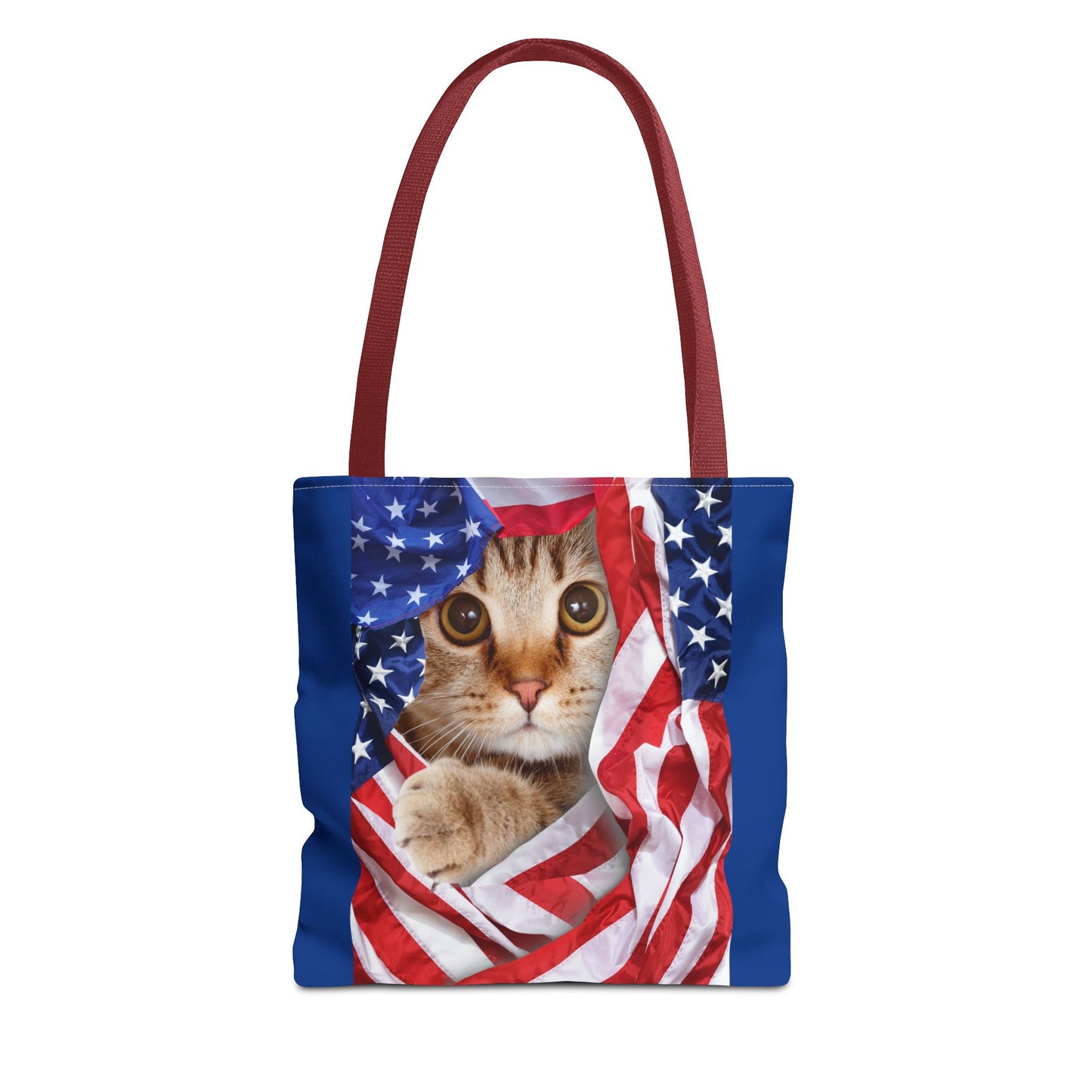 American Flag Cat Pattern Bag