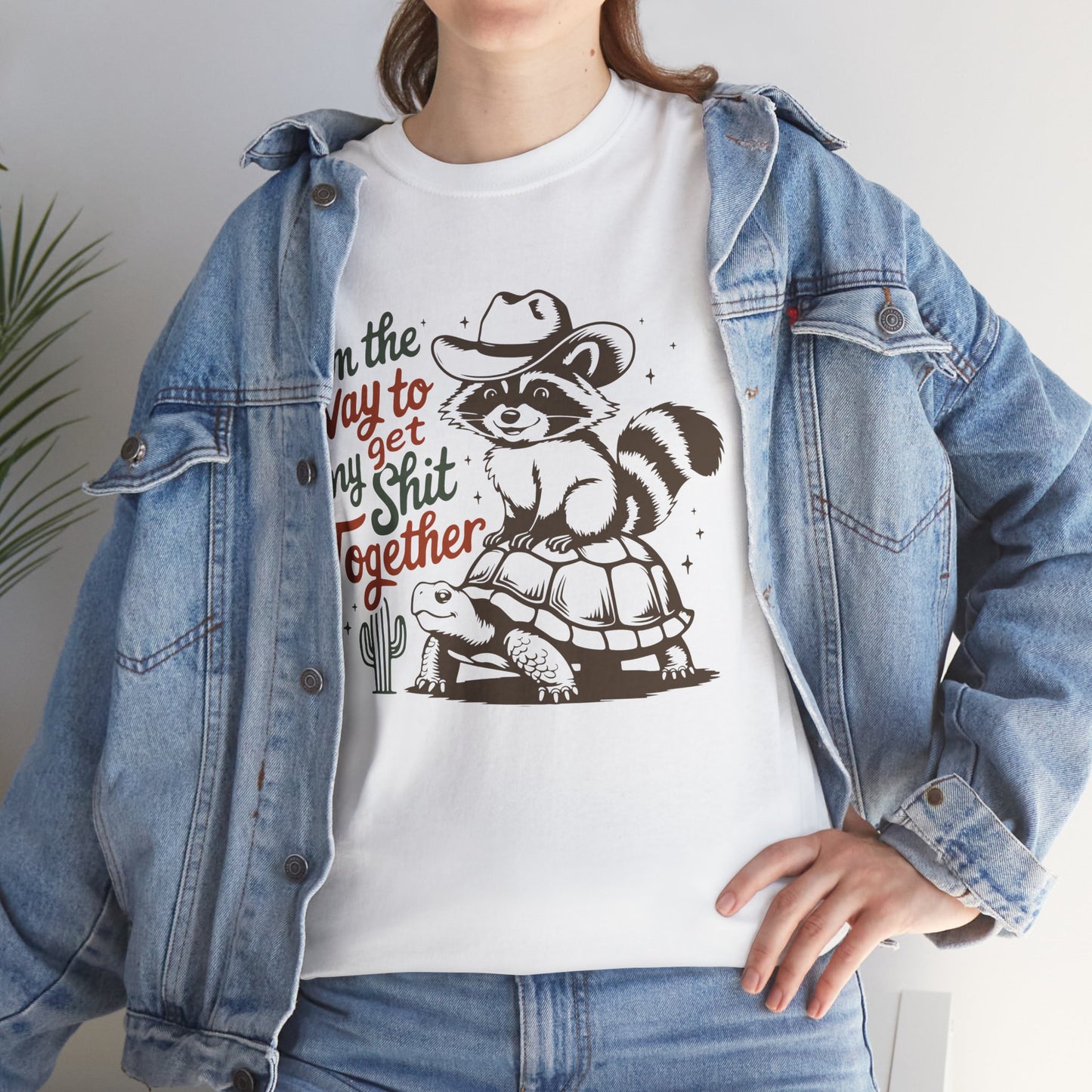 On my way to get shit together, funny shirt, Tee Shirt, Unisex Gildan Cotton Shirt, Cozy Family Tee