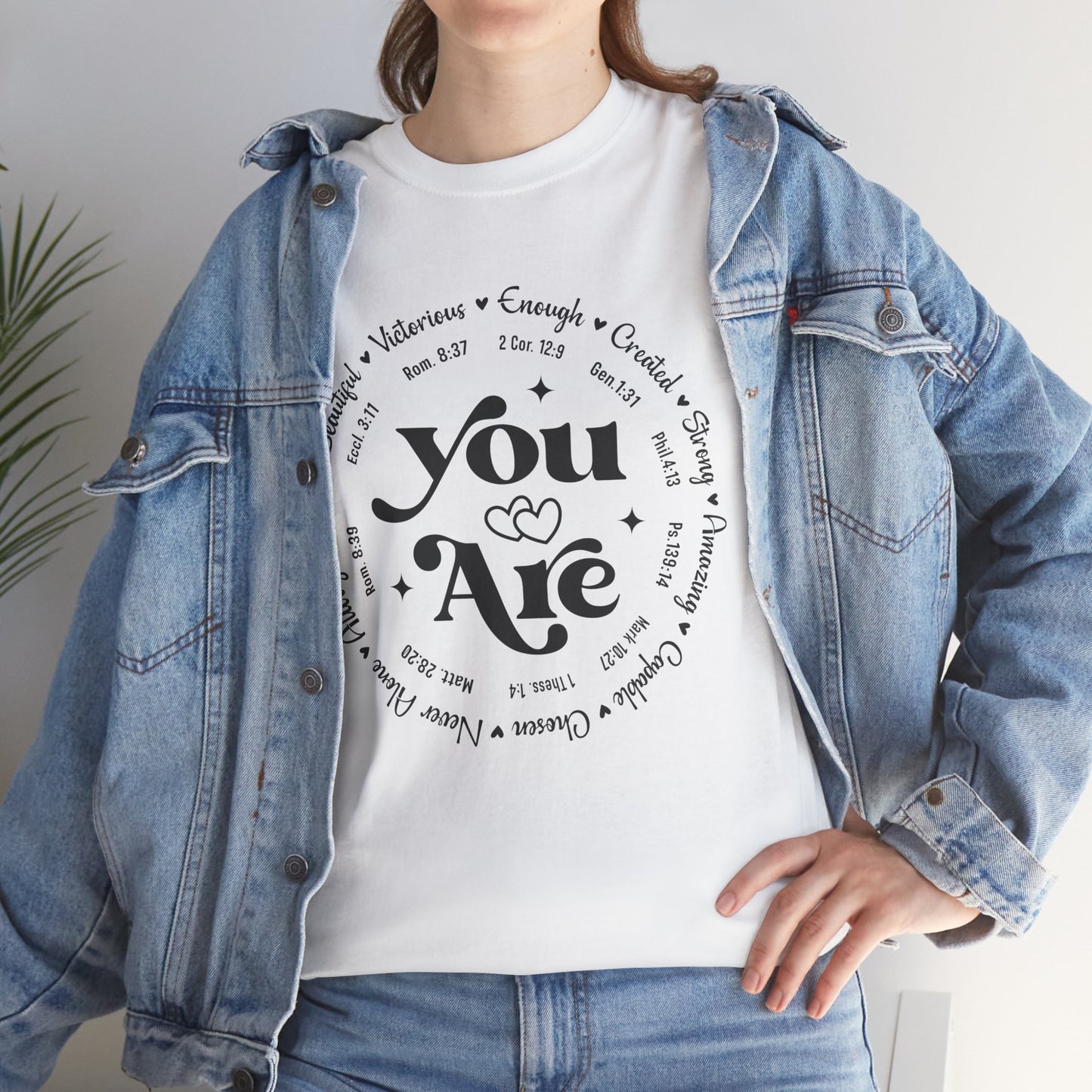 You Are Enough, Created, Strong, Amazing, Capable, Chosen, Never Alone, Loved, Beautiful, Victorious