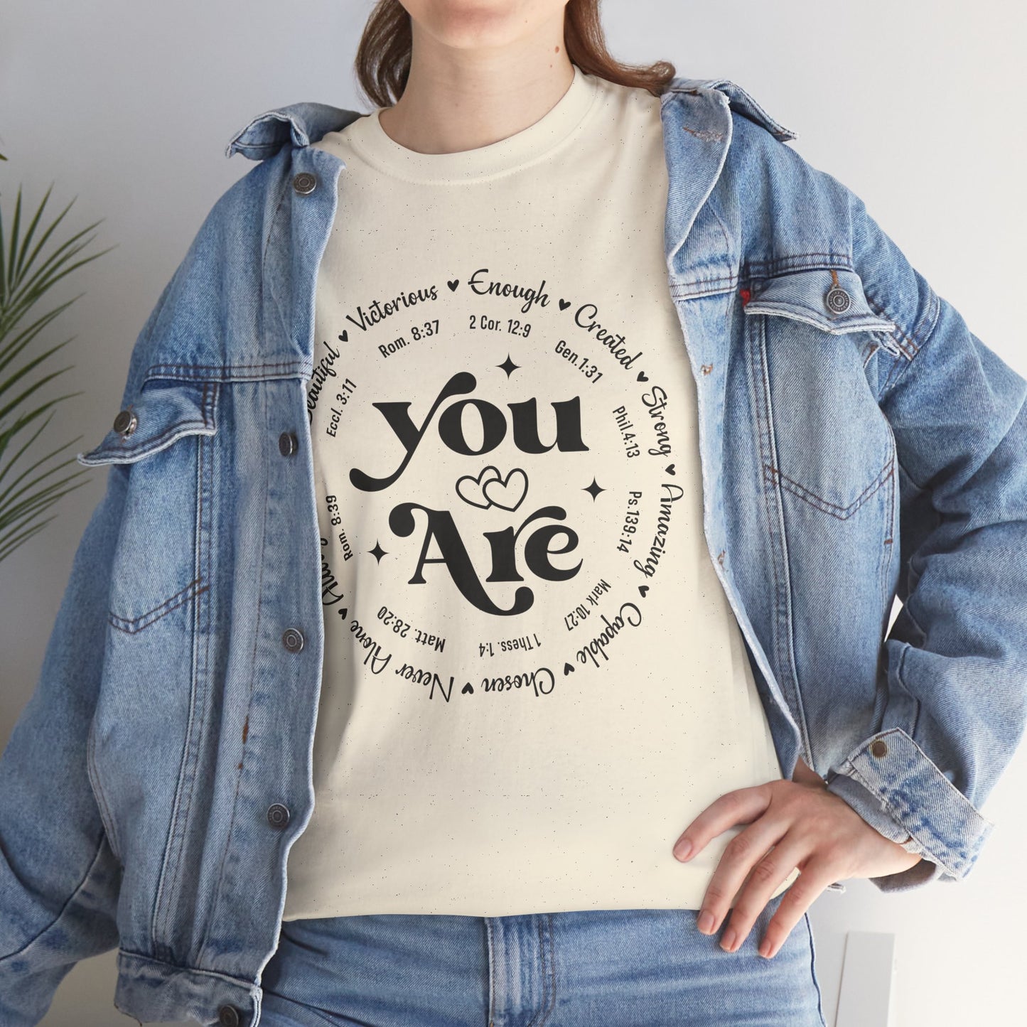 You Are Enough, Created, Strong, Amazing, Capable, Chosen, Never Alone, Loved, Beautiful, Victorious