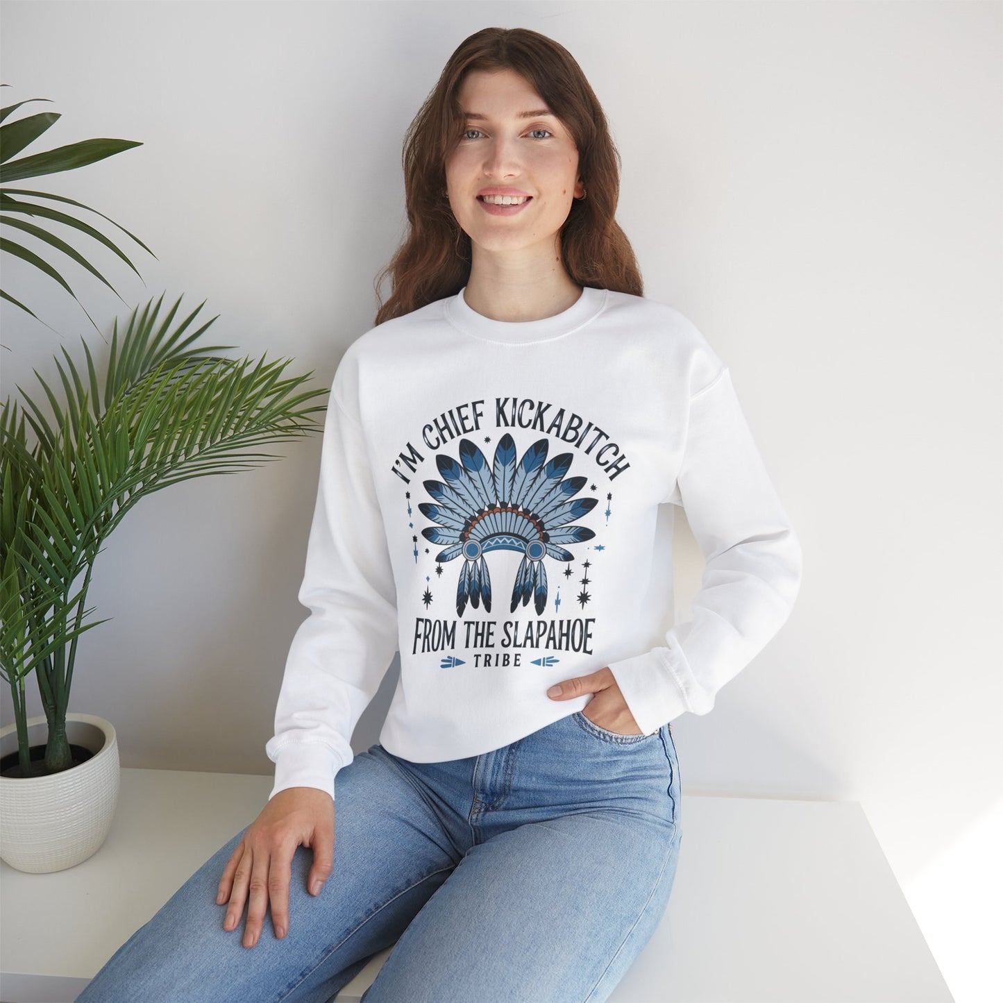 I'm Chef Kickahoe From The Slapahoe Tribe , Sweatshirt, Funny Unisex Crewneck, Gift for Homeowners, Cozy Casual Wear