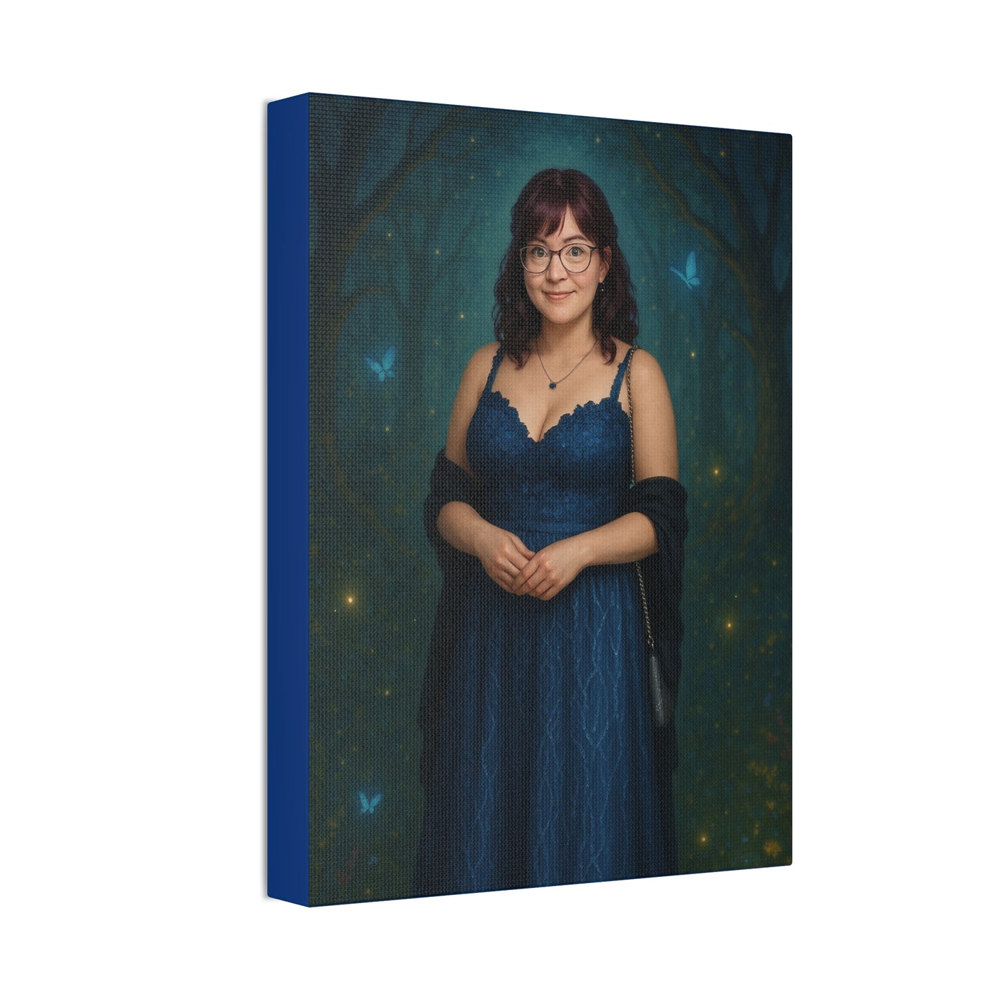 12x16 Vertical Custom Wall art Whimsical Butterfly Canvas Art - 1.5' Stretched Wall Décor