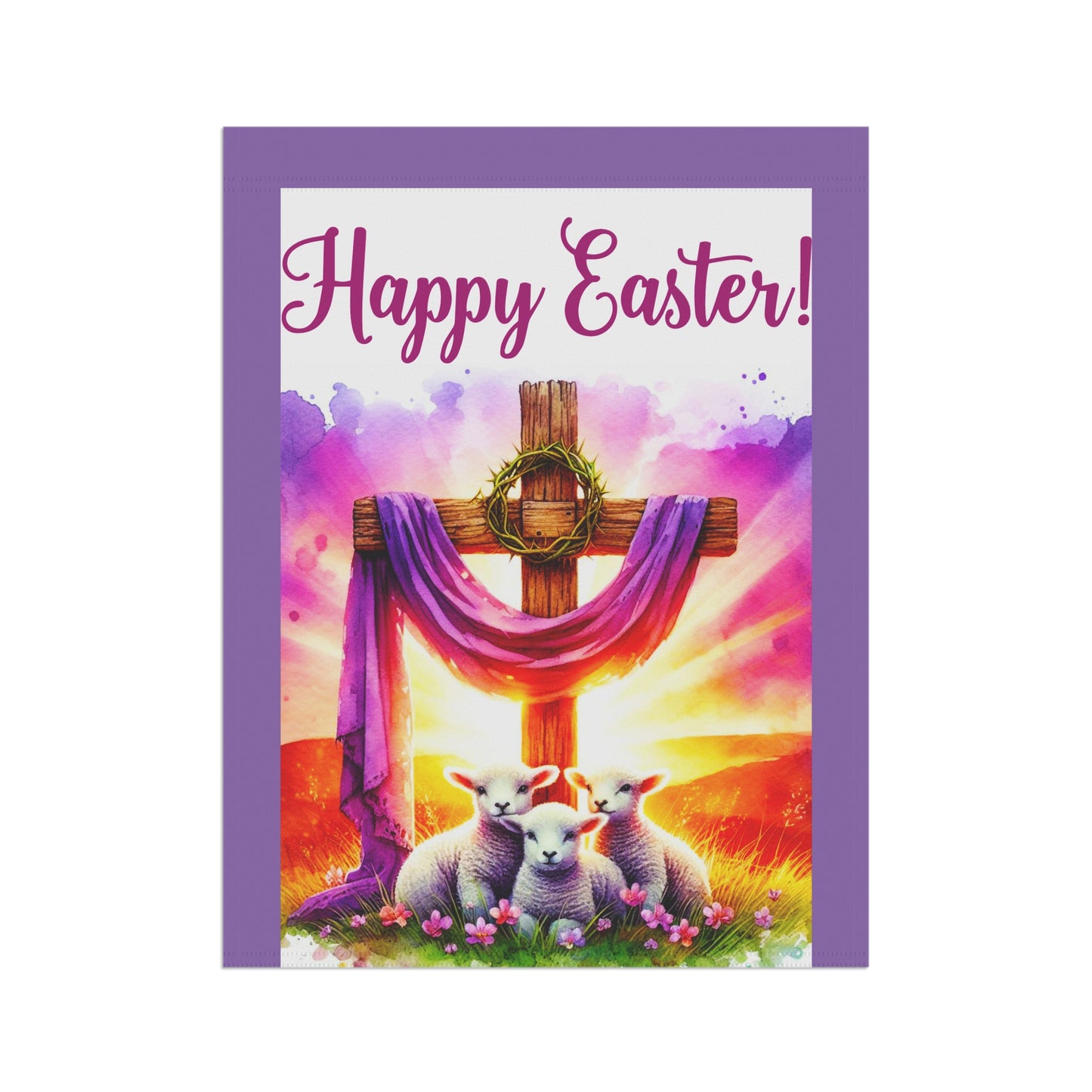 Happy Easter Whimsical Garden Banner, Playful Outdoor Sign, Dragon Decoration, Unique Yard Art, Sarcastic Home Décor, Garden Humor