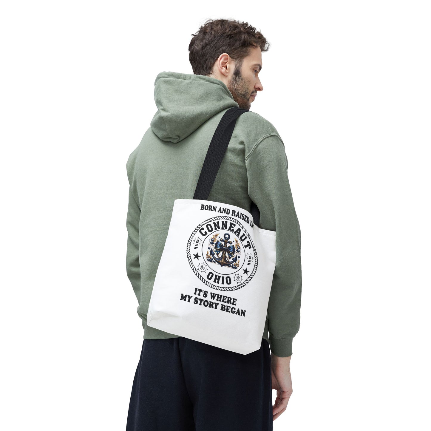 Born And Raised Conneaut Ohio It's Where My Story Begins Bag