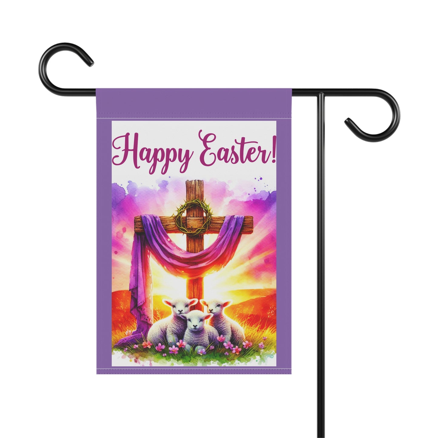 Happy Easter Whimsical Garden Banner, Playful Outdoor Sign, Dragon Decoration, Unique Yard Art, Sarcastic Home Décor, Garden Humor