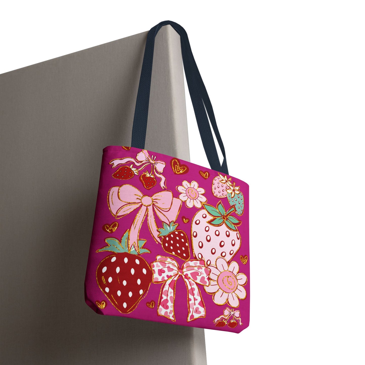 Boho Strawberry Coquette Pattern Bag