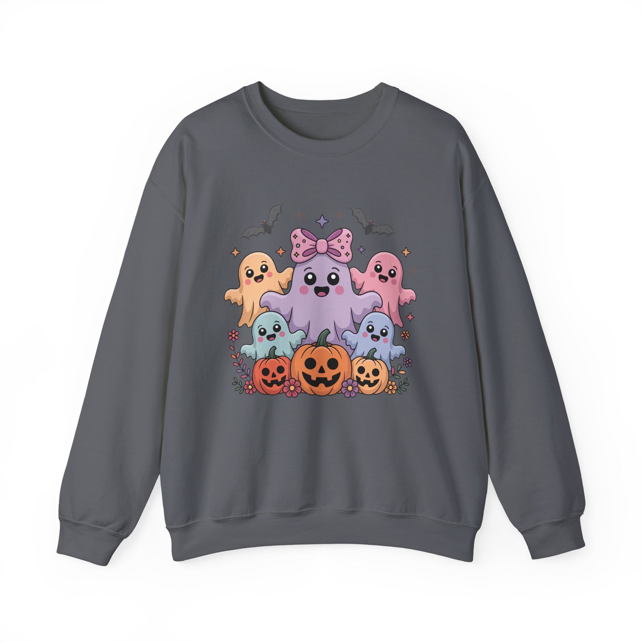 Iridescent Coquette Ghost Halloween Sweatshirt