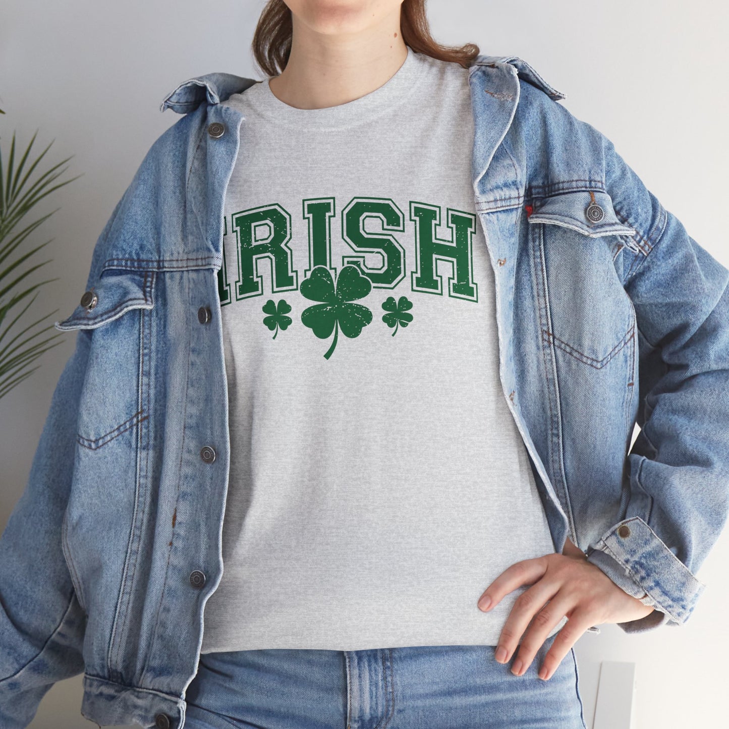 Irish Shamrocks Tee Shirt, Valentine's Day Holiday Gift, Unisex Cotton Shirt, Movie Lovers Apparel, Cozy Family Tee