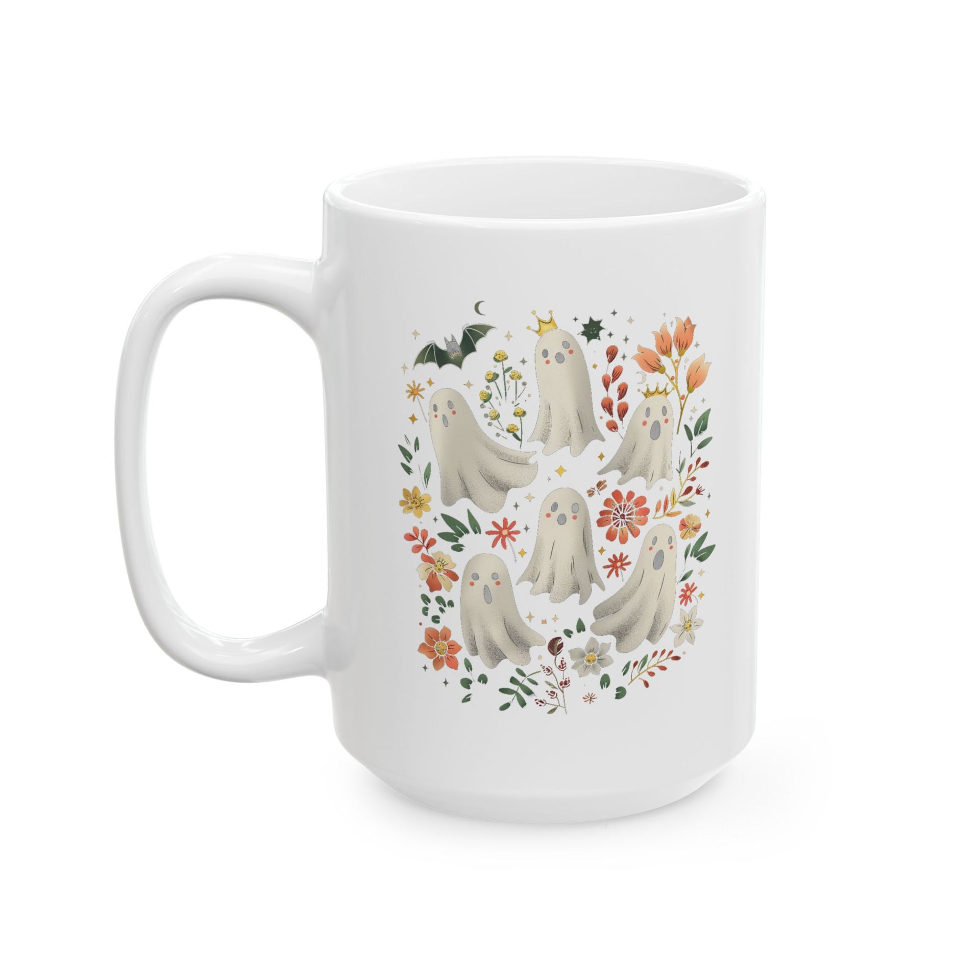 Ghost Spooky Season Pumpkin Halloween Coffee Cup