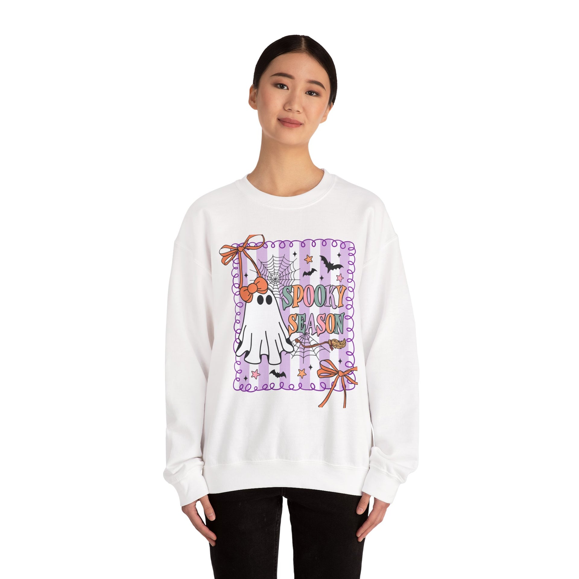 Spooky Season, Coquette Ghost Shirt Sweatshirt, Halloween Sweatshirt