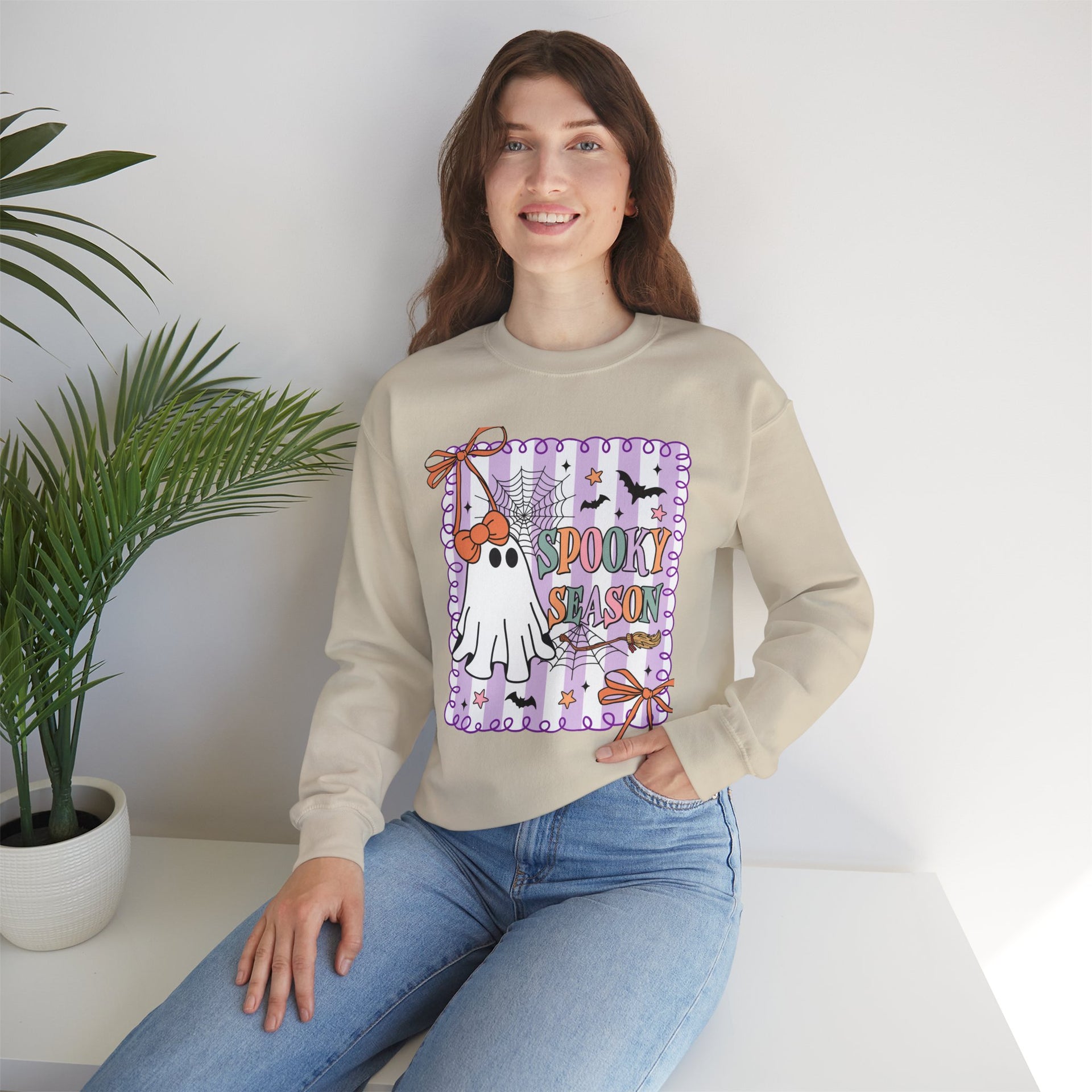 Spooky Season, Coquette Ghost Shirt Sweatshirt, Halloween Sweatshirt