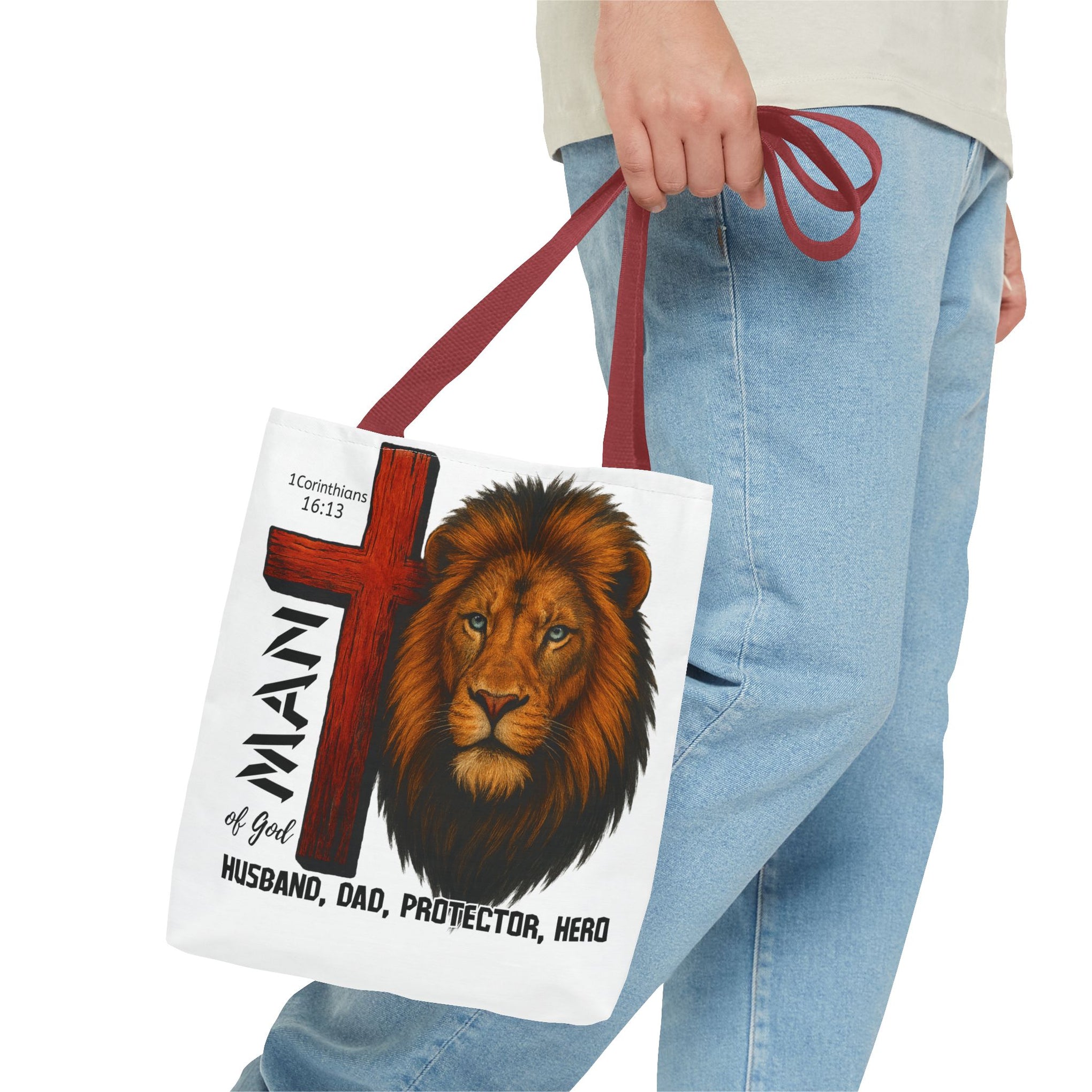 Man of god, Husband, Dad, Protector, Hero Summer bag